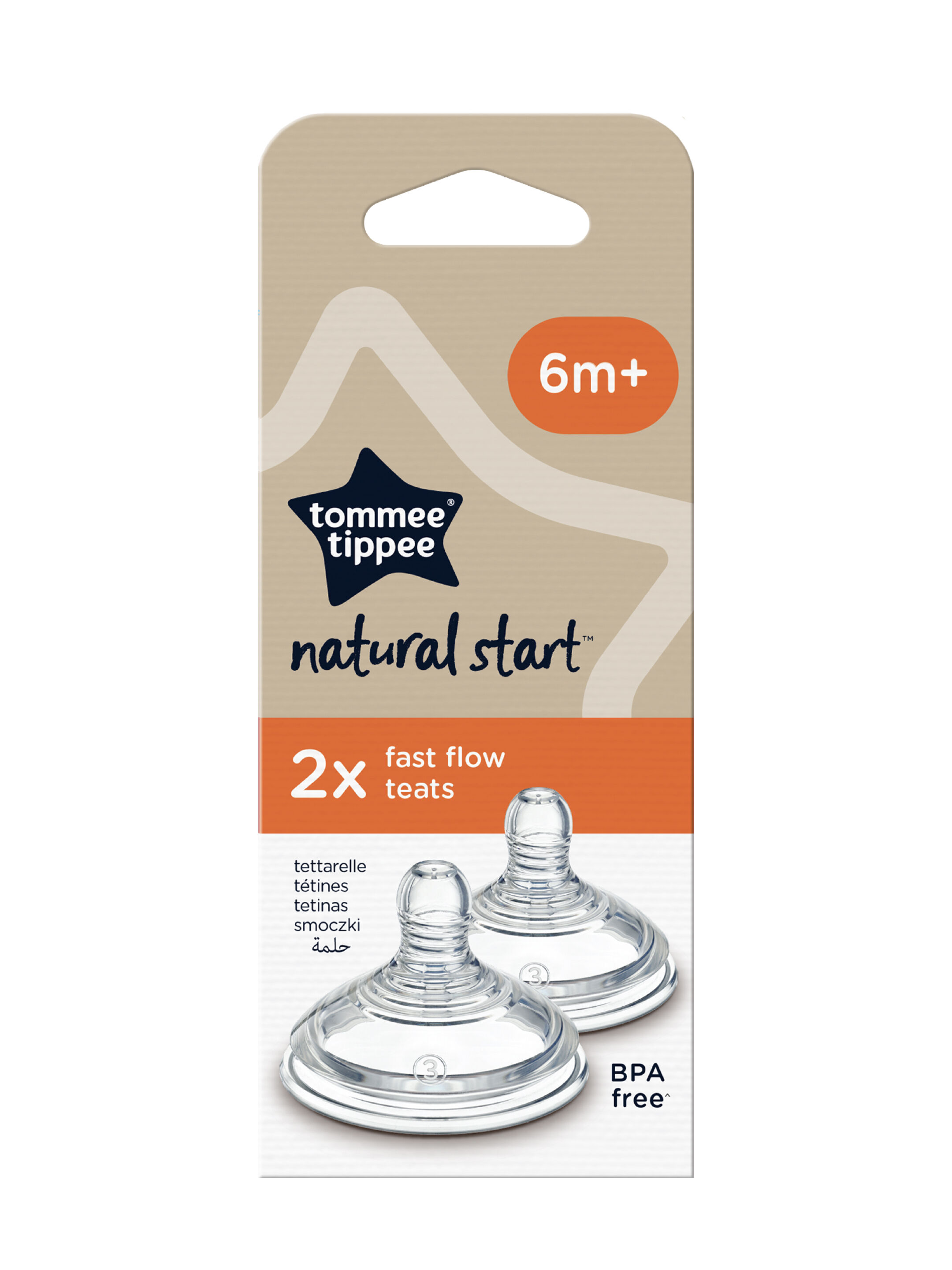 Tommee Tippee Natural Start Fast Flow Teat (Pack of 2)