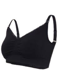 Cariwell Cariwell Organic Maternity &amp; Nursing Bra-M Black image number 2