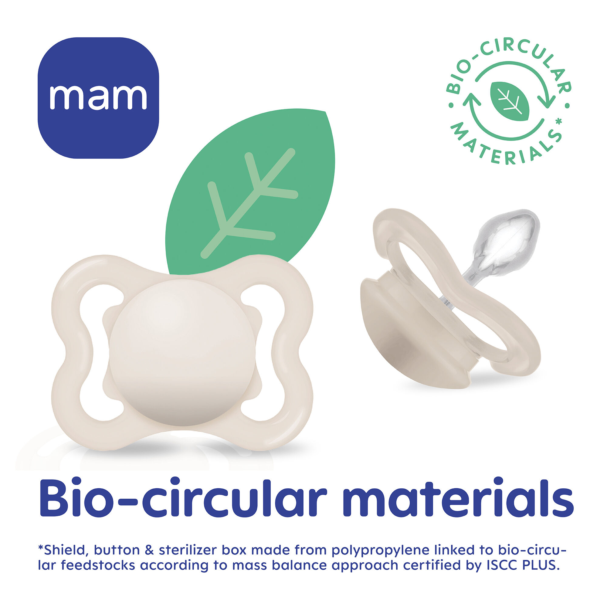 Mam Baby Supreme Silicone Pacifier - O-6 M | Sealife Blue & Beige - Pack of 2 image number 4