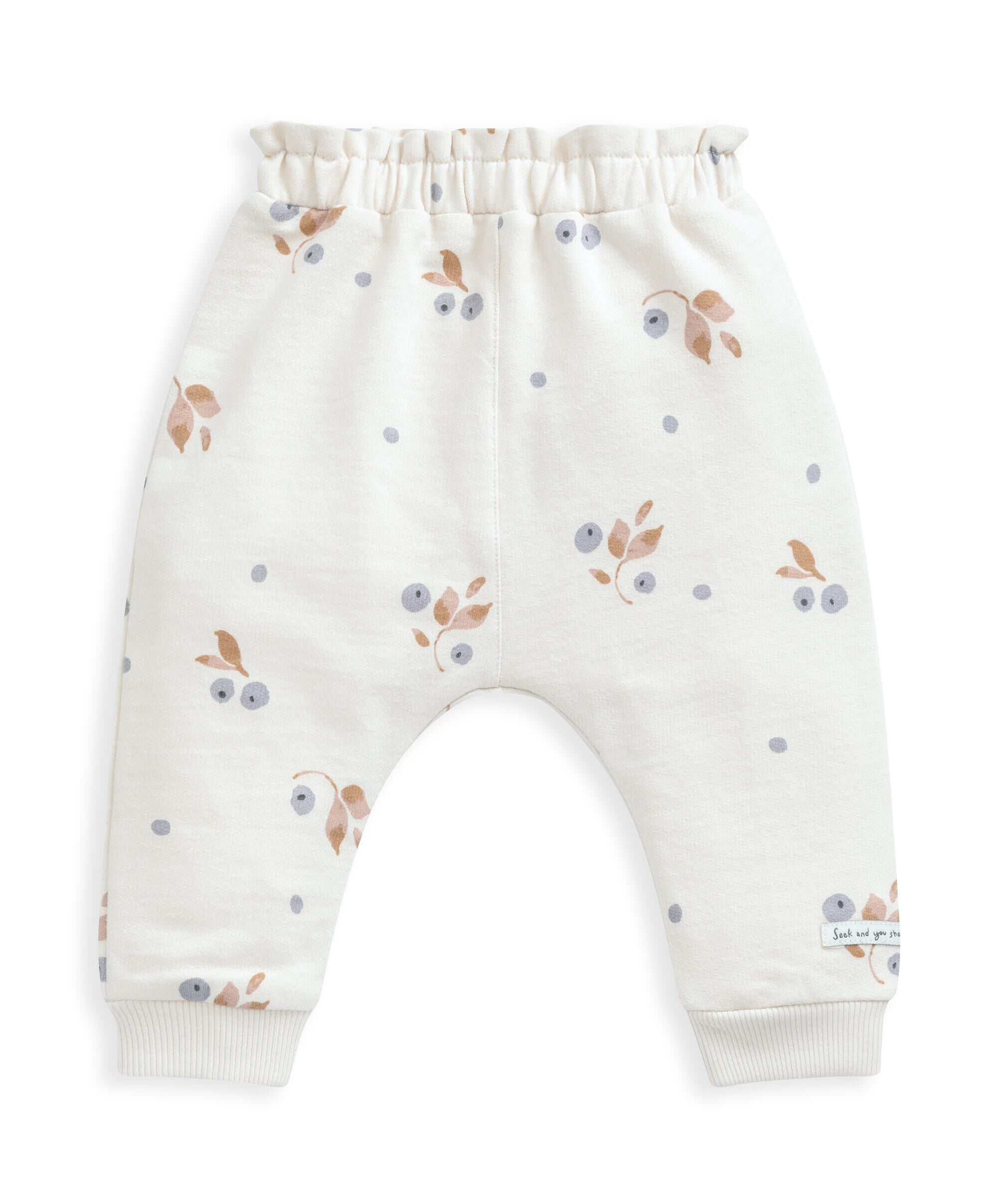 Berry Floral Print Joggers image number 2