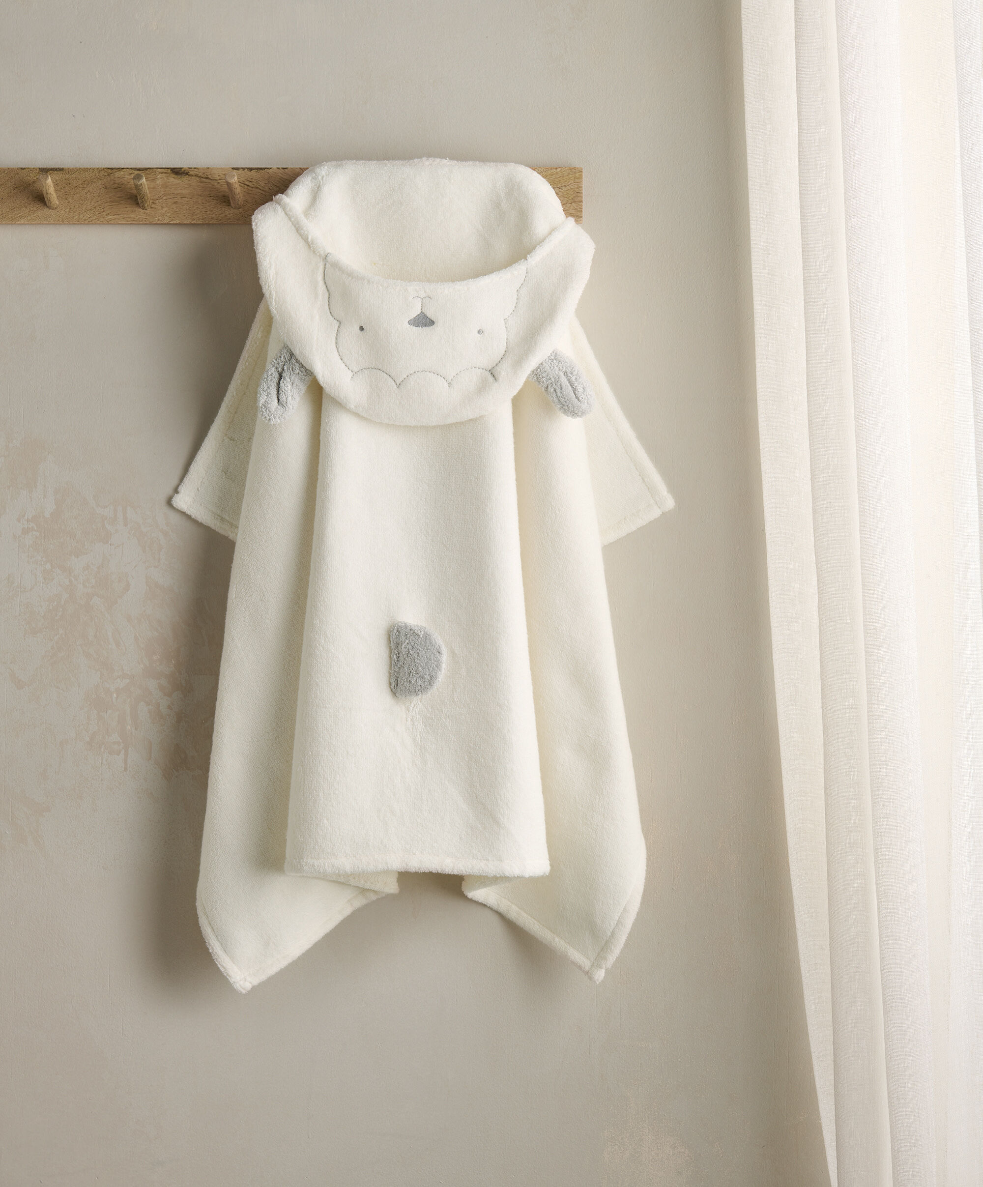 Hooded Baby Towel - Lamb
