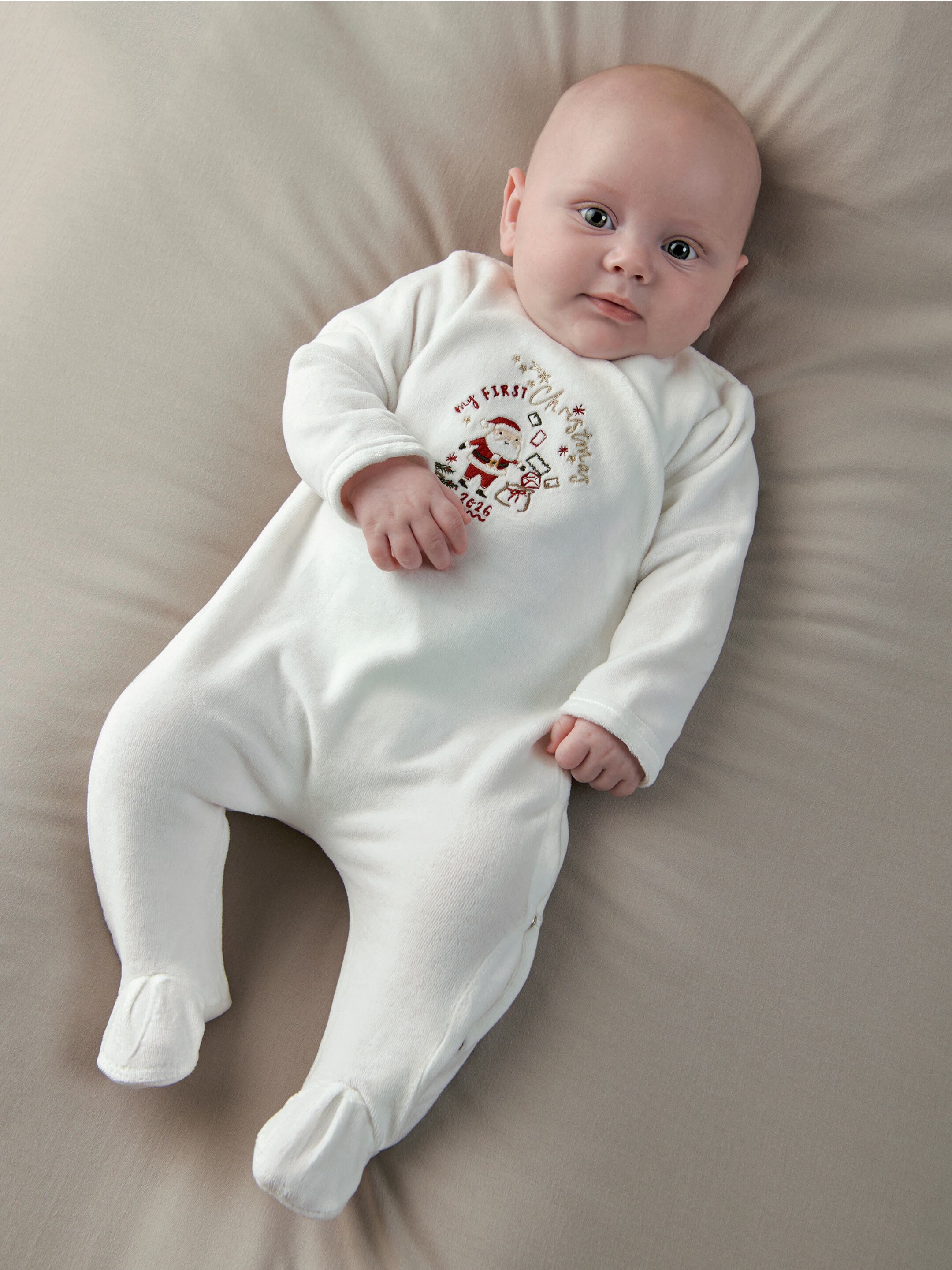 1st Christmas Velour All-in-One image number 6