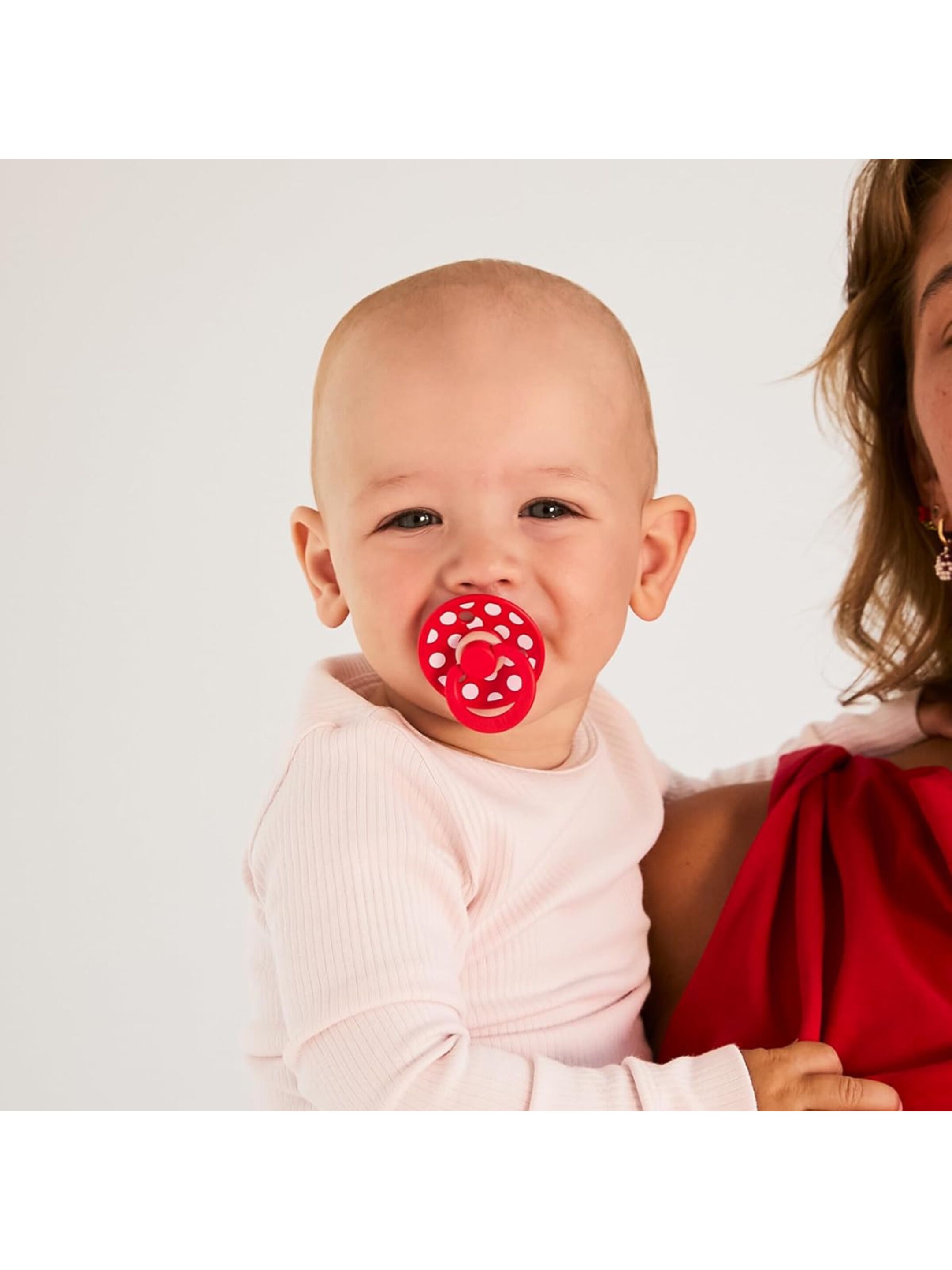 BIBS Pacifier Colour 2 PACK Anatomical Latex Size 2 Vanilla/Candy Apple image number 7