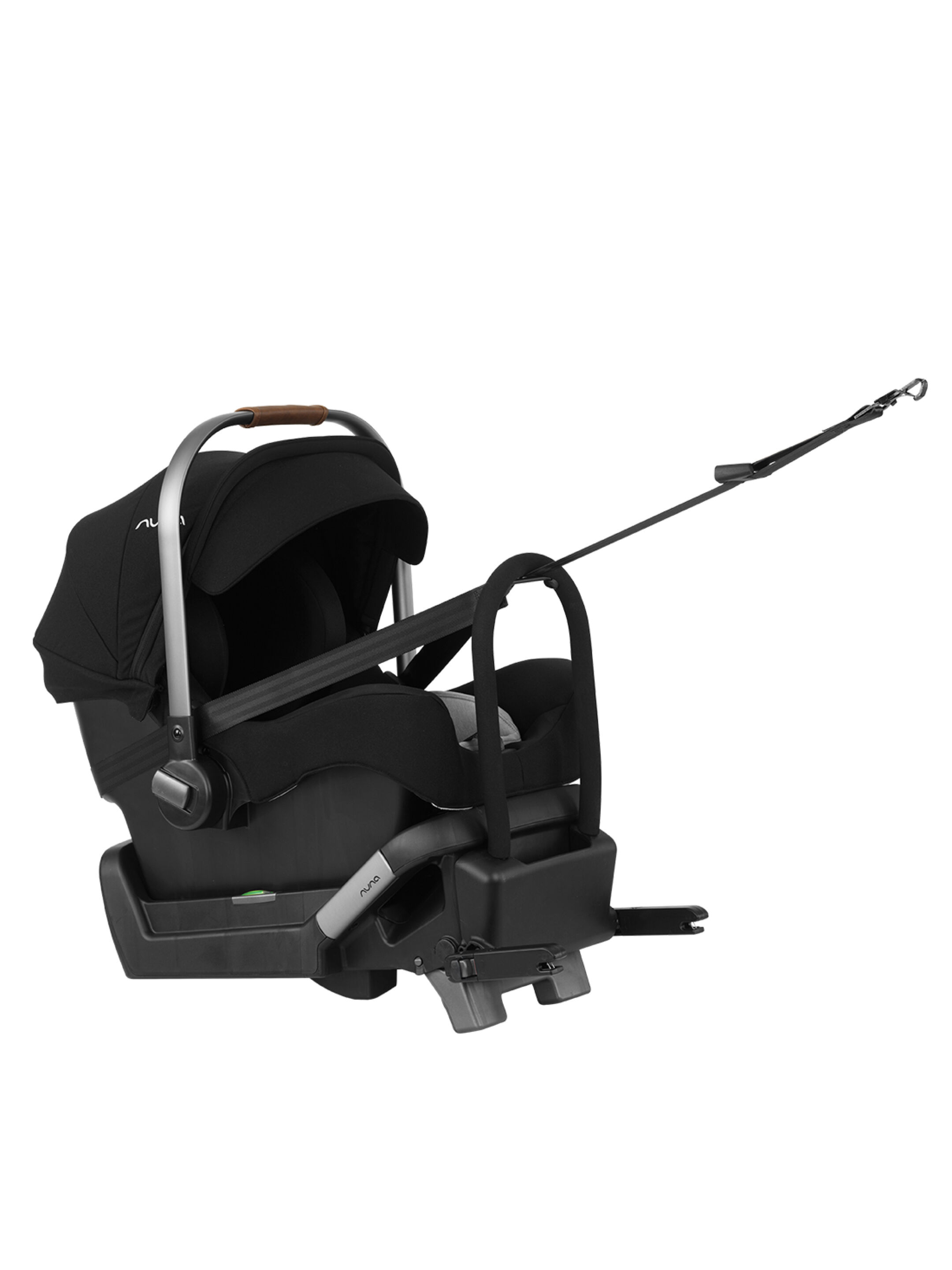Nuna Pipa Klik Plus Car Seat with Isofix BASE (birth to 12 months) - Caviar image number 3