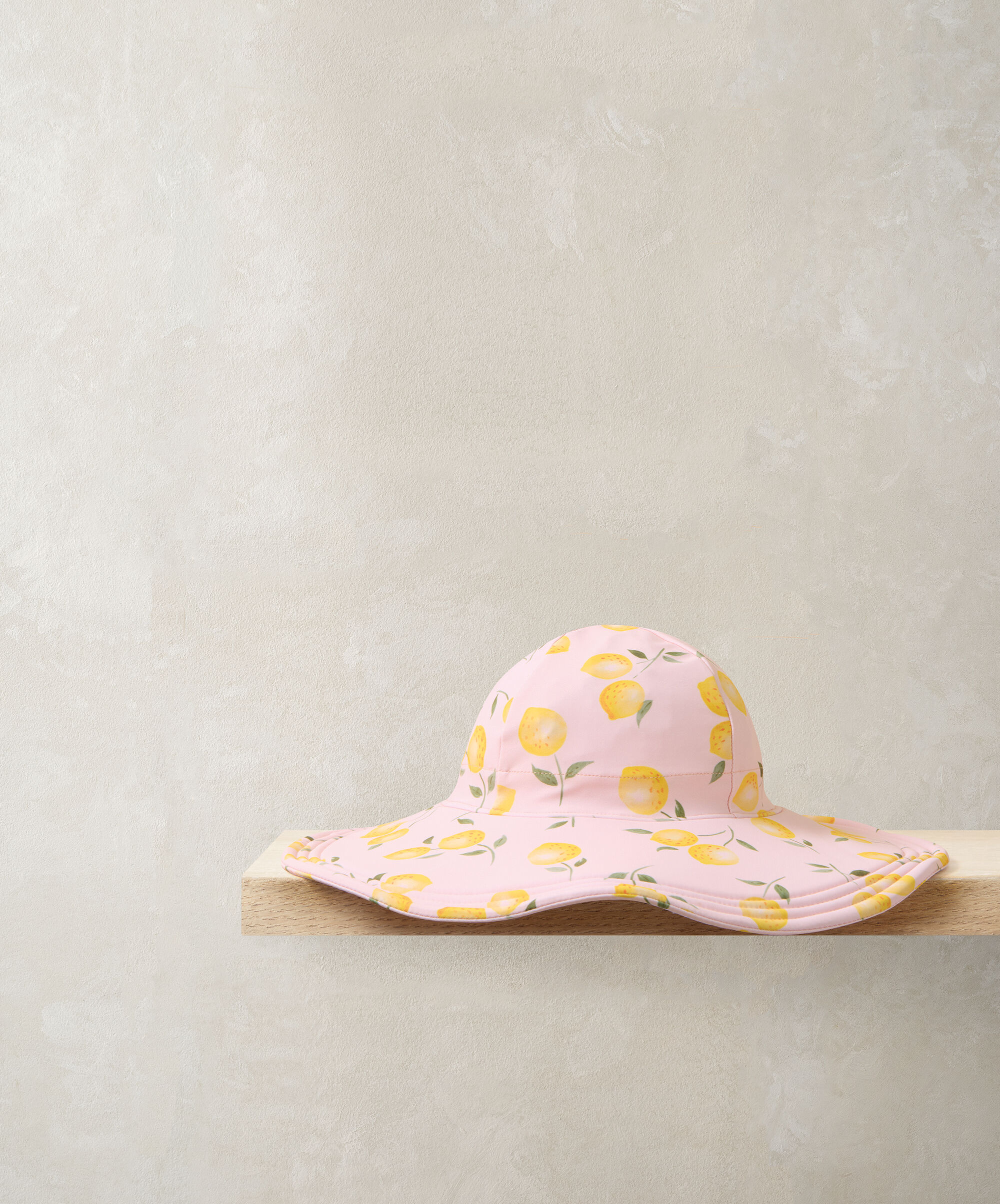 Lemon Print Floppy Sunhat image number 1