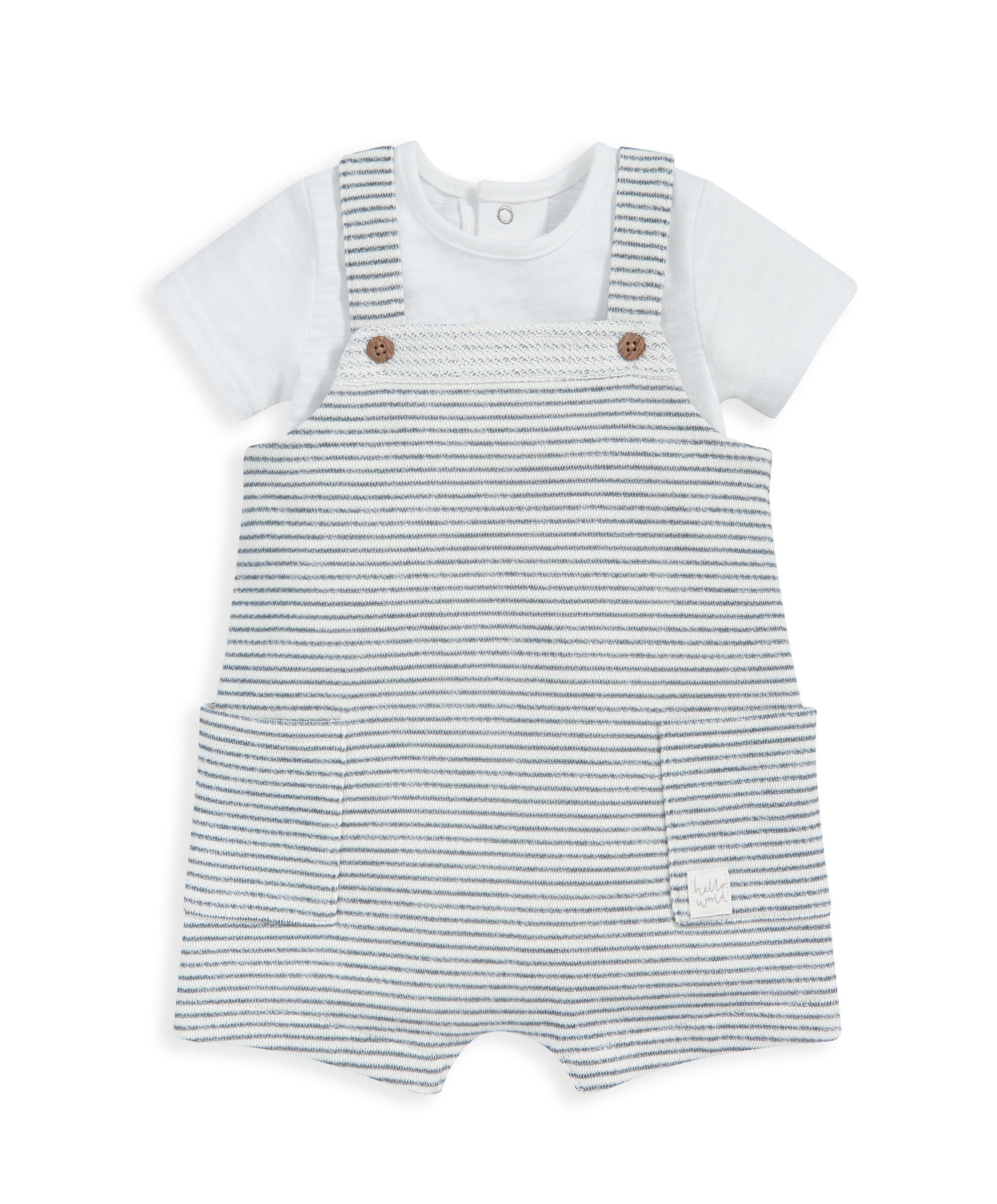2 Piece Stripe Romper & Bodysuit image number 2