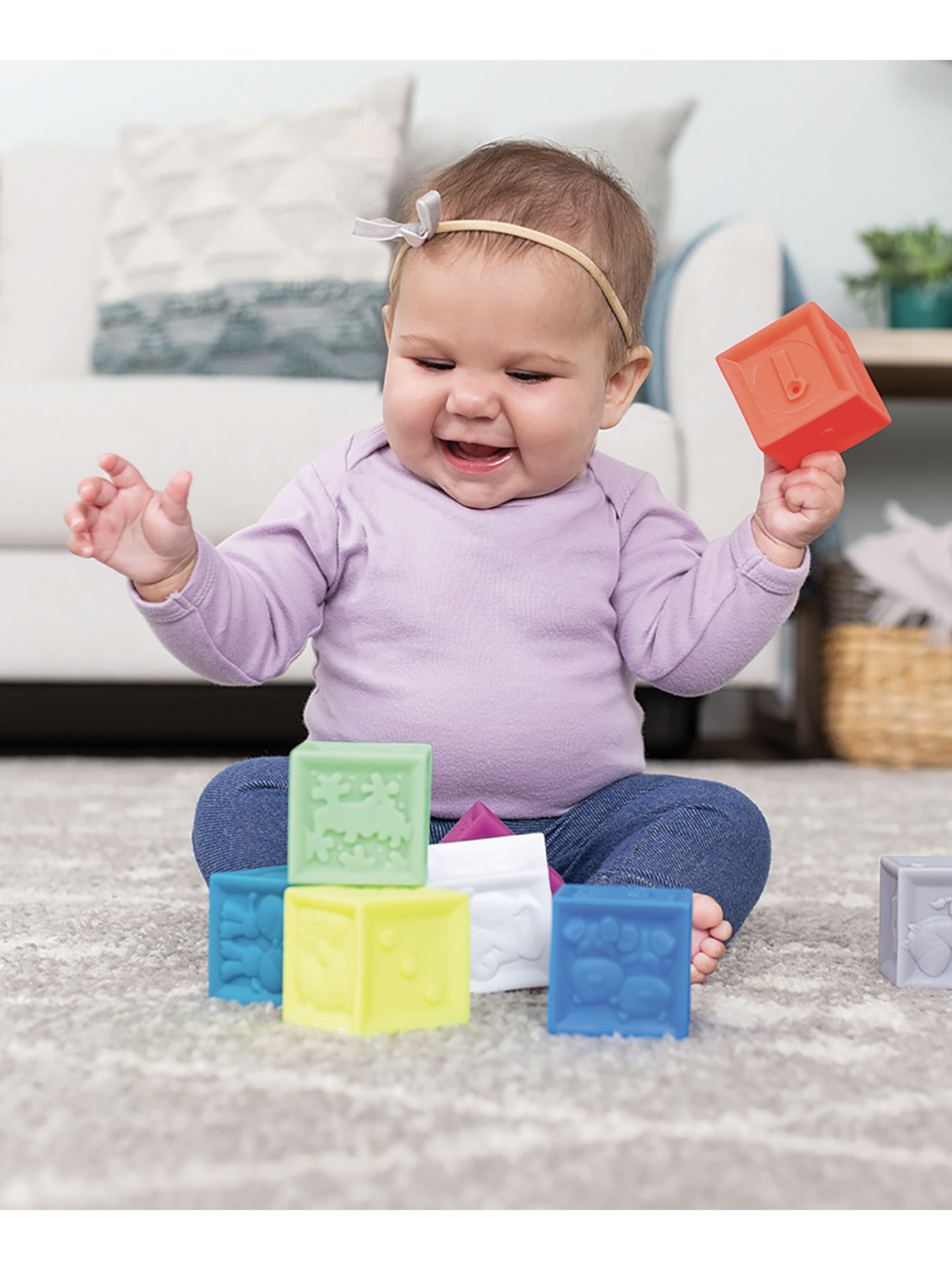 Infantino Squeeze & Stack Block Set - 8 Piece image number 1