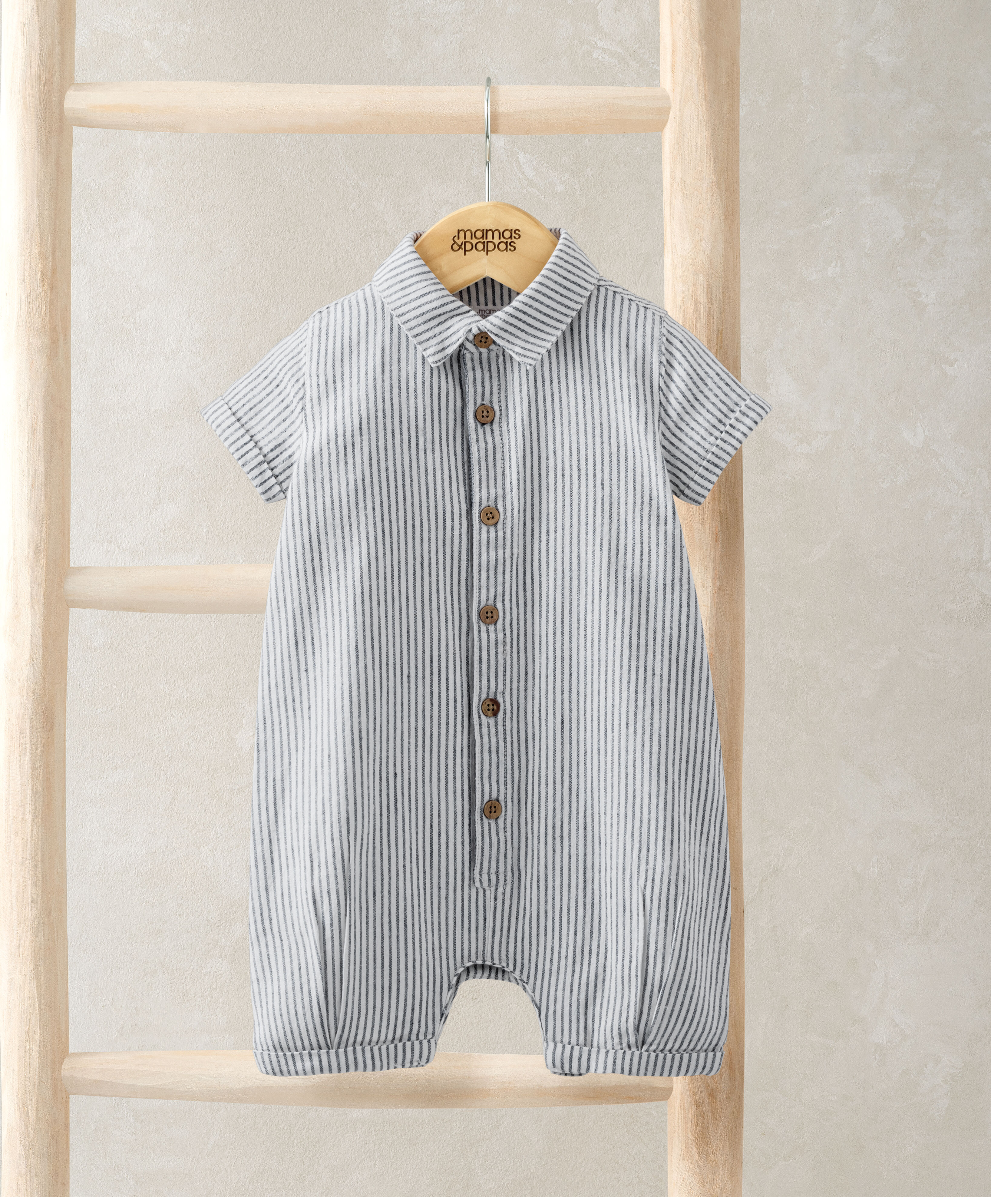 Pinstripe Romper image number 1