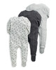 Monochrome Sleepsuits 3 Pack image number 2