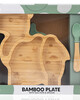 Citron Organic Bamboo Plate Suction + Spoon Camel Pastel Green image number 5