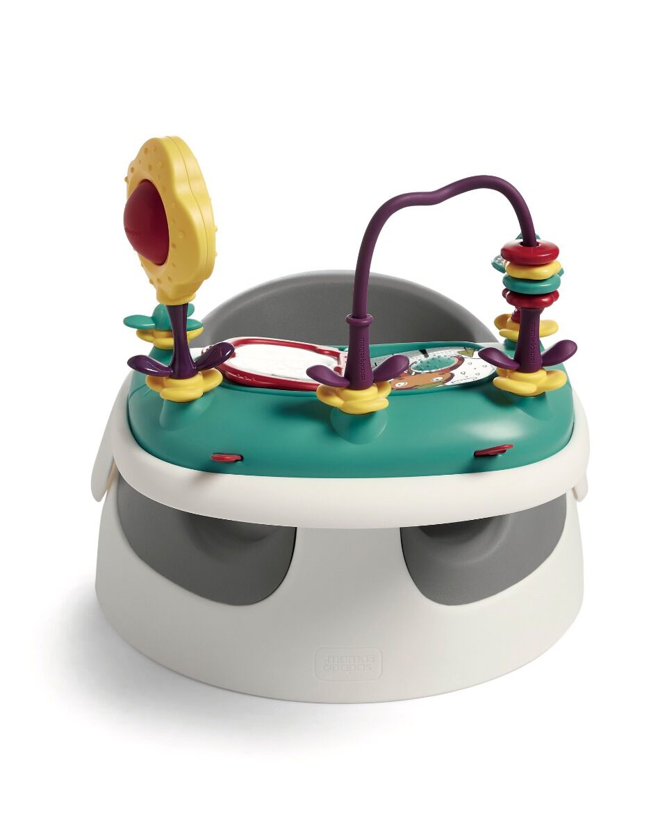 Baby Snug & Activity Tray - Soft Grey image number 1