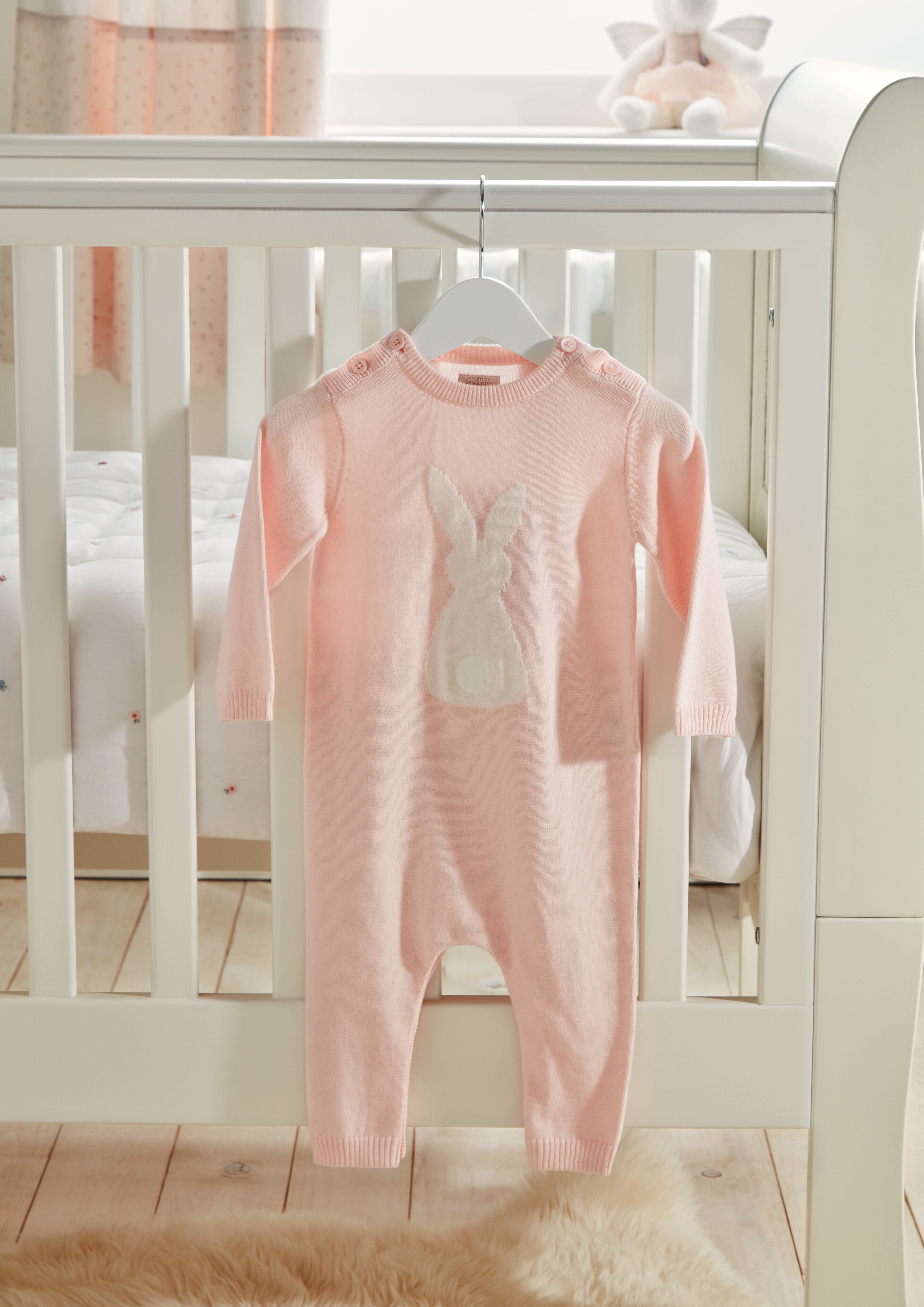 Knitted Bunny Romper image number 4