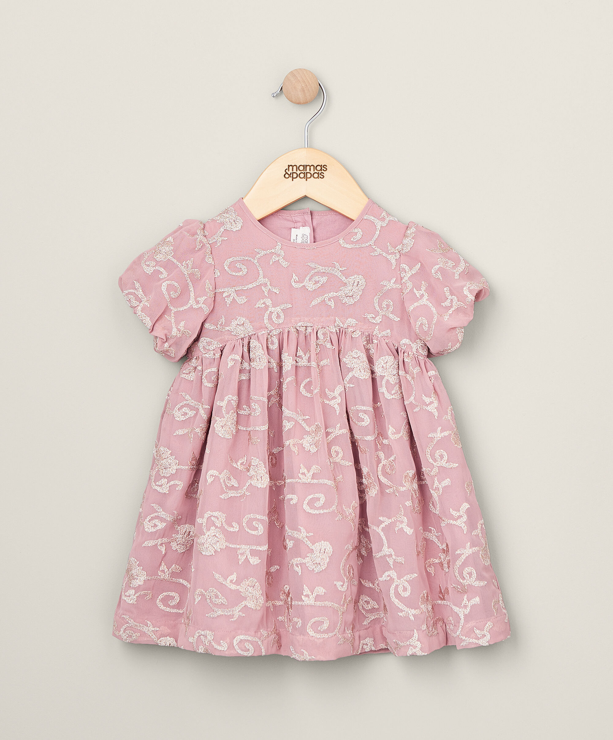 Eid Embroidered Detail Dress - Pink image number 1