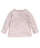 Pink Stripe Frill T-shirt image number 2