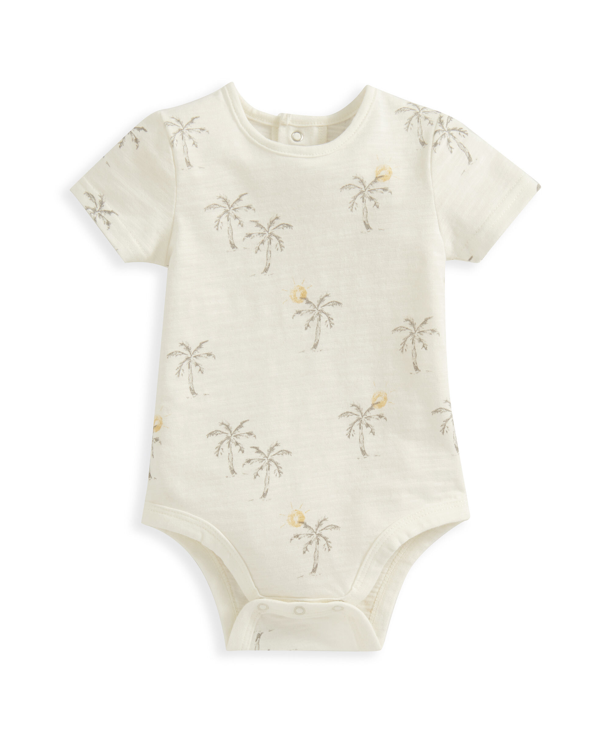 Palm Tee & Rib Dungaree Set - 2 Piece Set image number 4