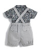Liberty London Sea Grass Woven Shirt, Bloomers & Bowtie - 3 Piece Set image number 5