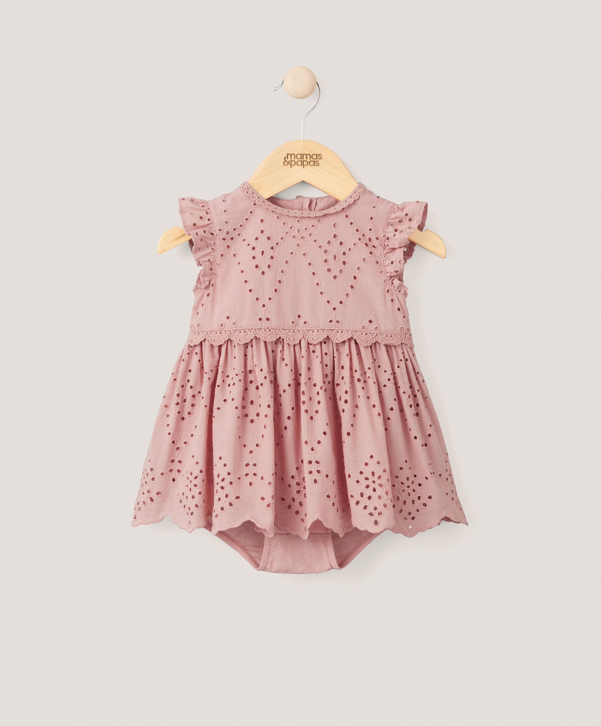 Eid Broderie Romper - Pink image number 1