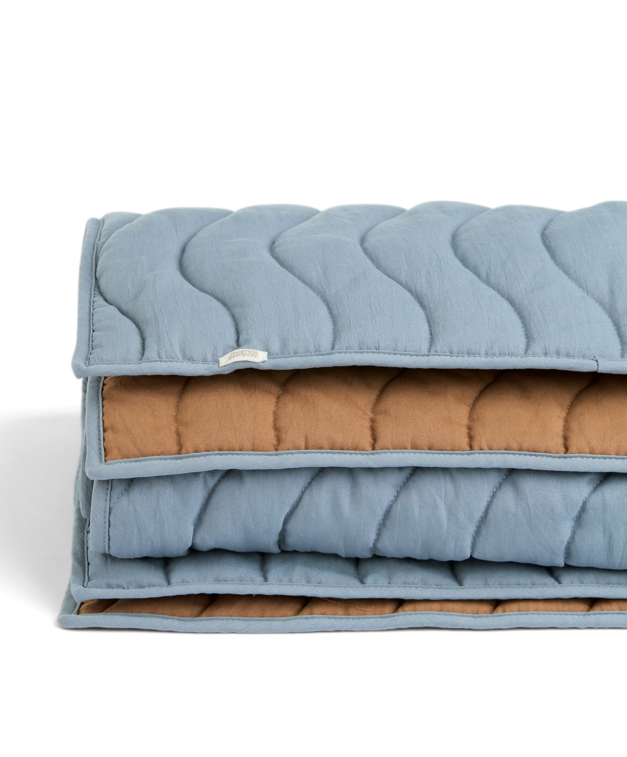 Quilt - Cotbed/Cot - Blue Mustard Wave image number 4