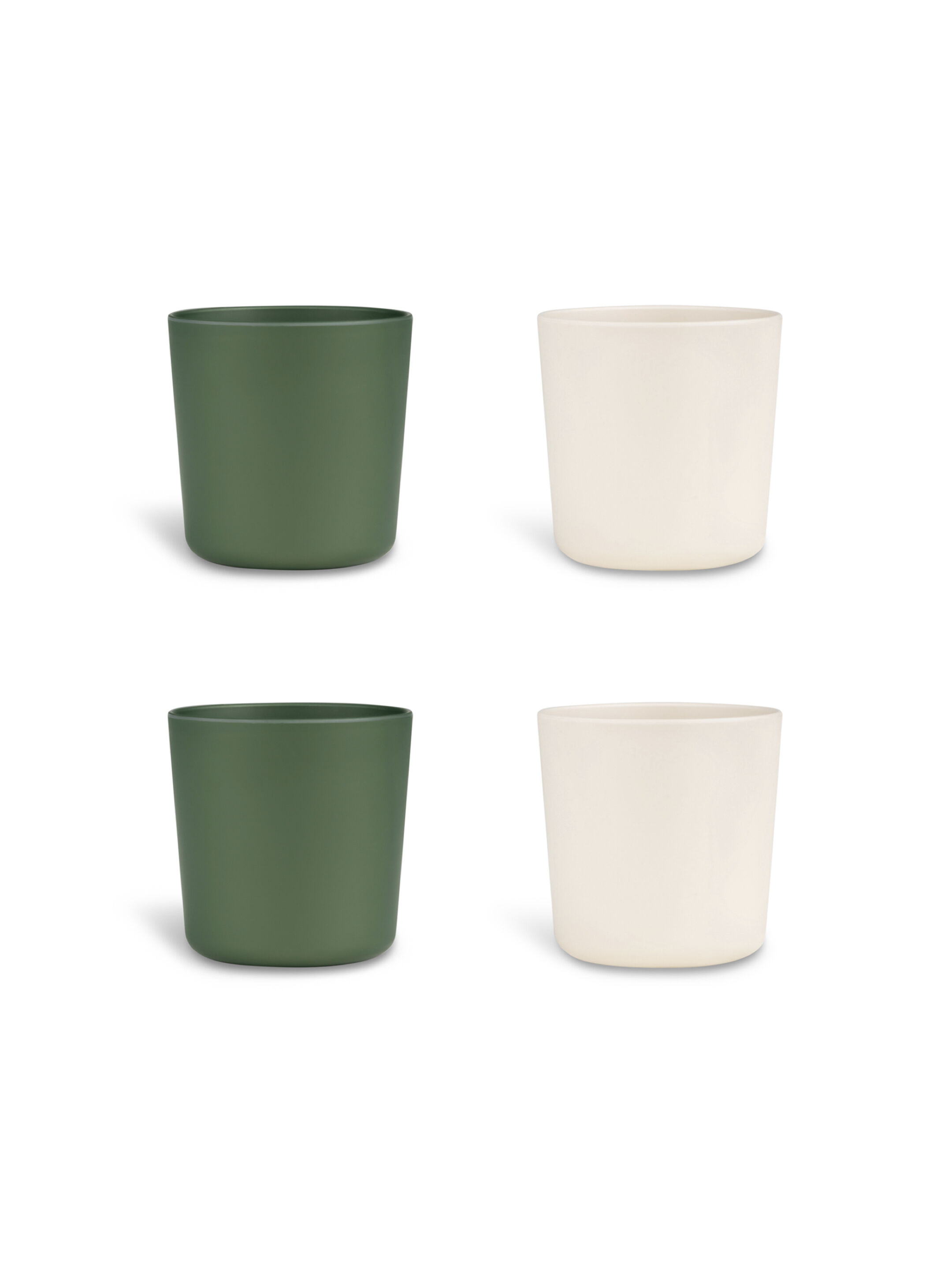 Citron Bio Based Cup Set of 4 - Green/Cream