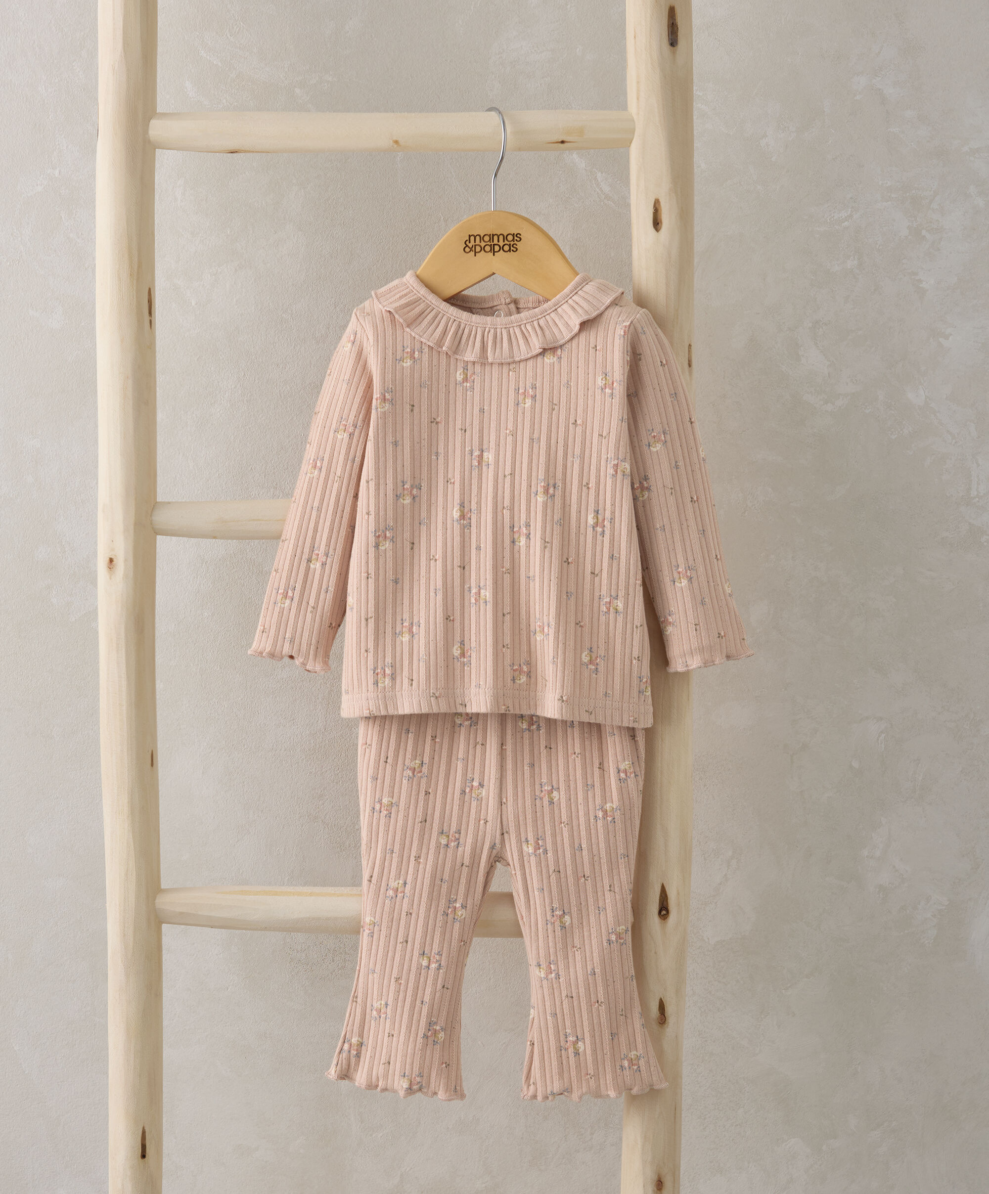 Floral Bodysuit & Leggings Outfit Set image number 1