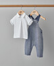 2 Piece Chambray Dungaree Set image number 2