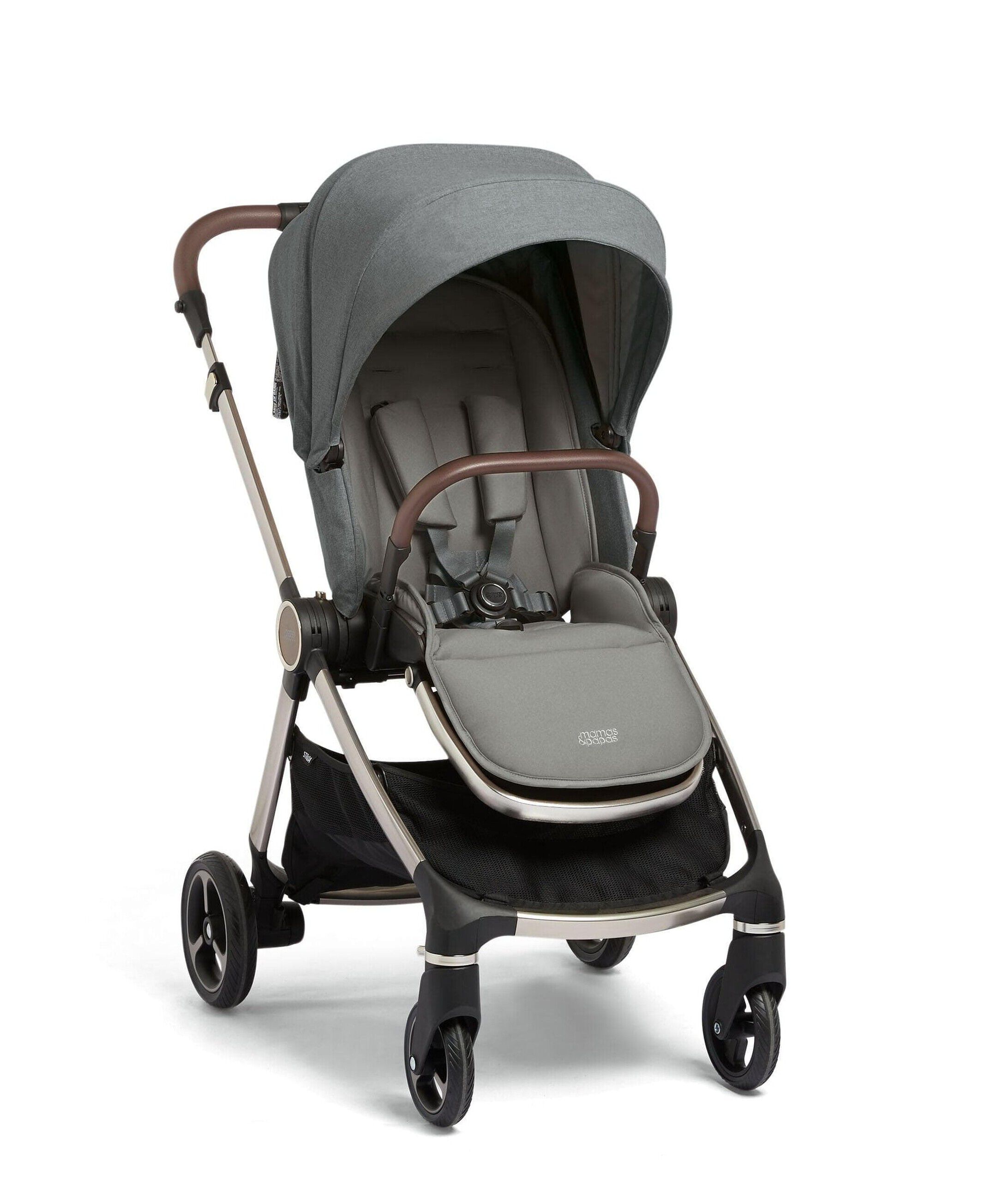 Strada Grey Melange Pushchair with Grey Melange Carrycot image number 2