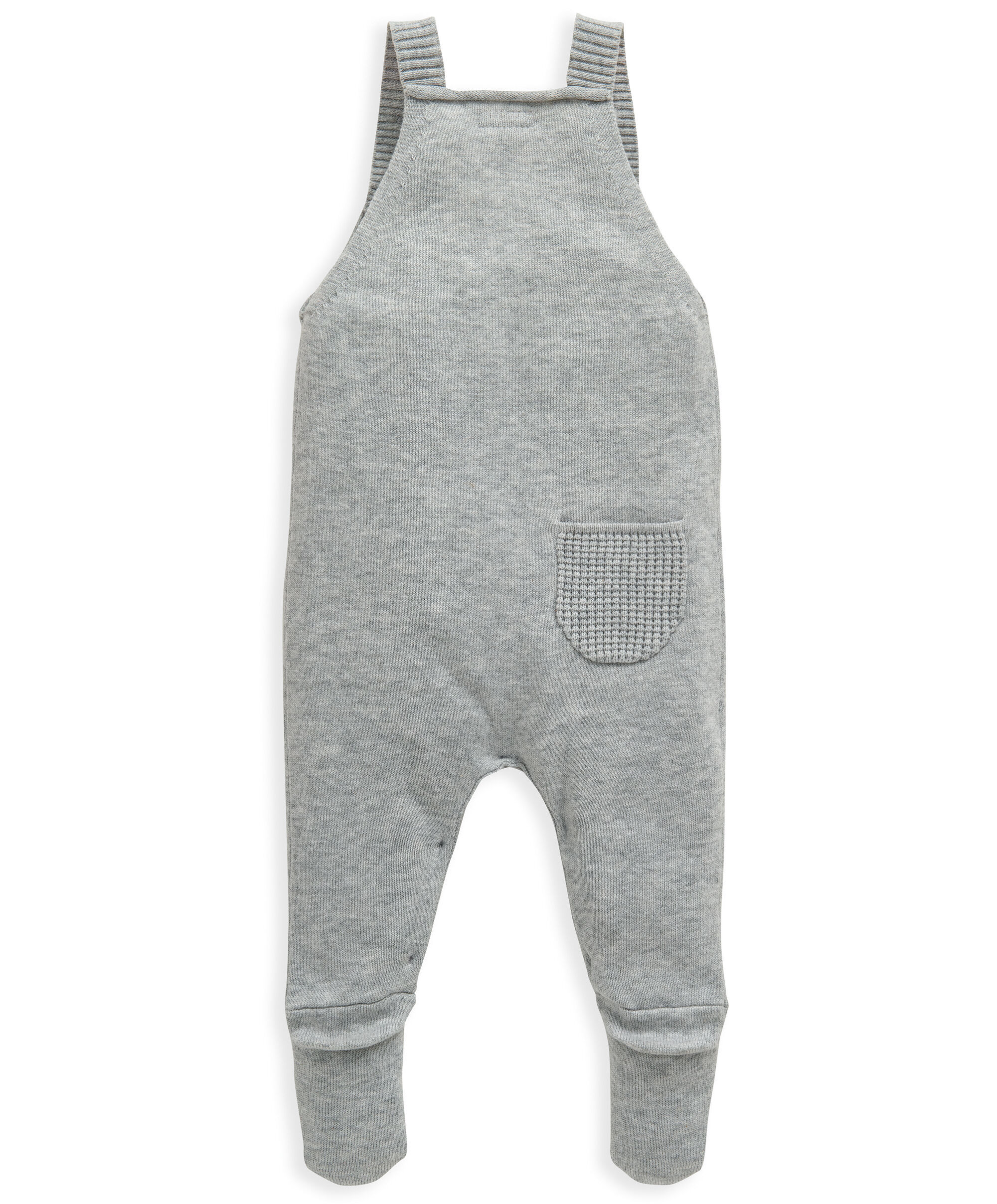 Grey Knit Dungaree image number 2