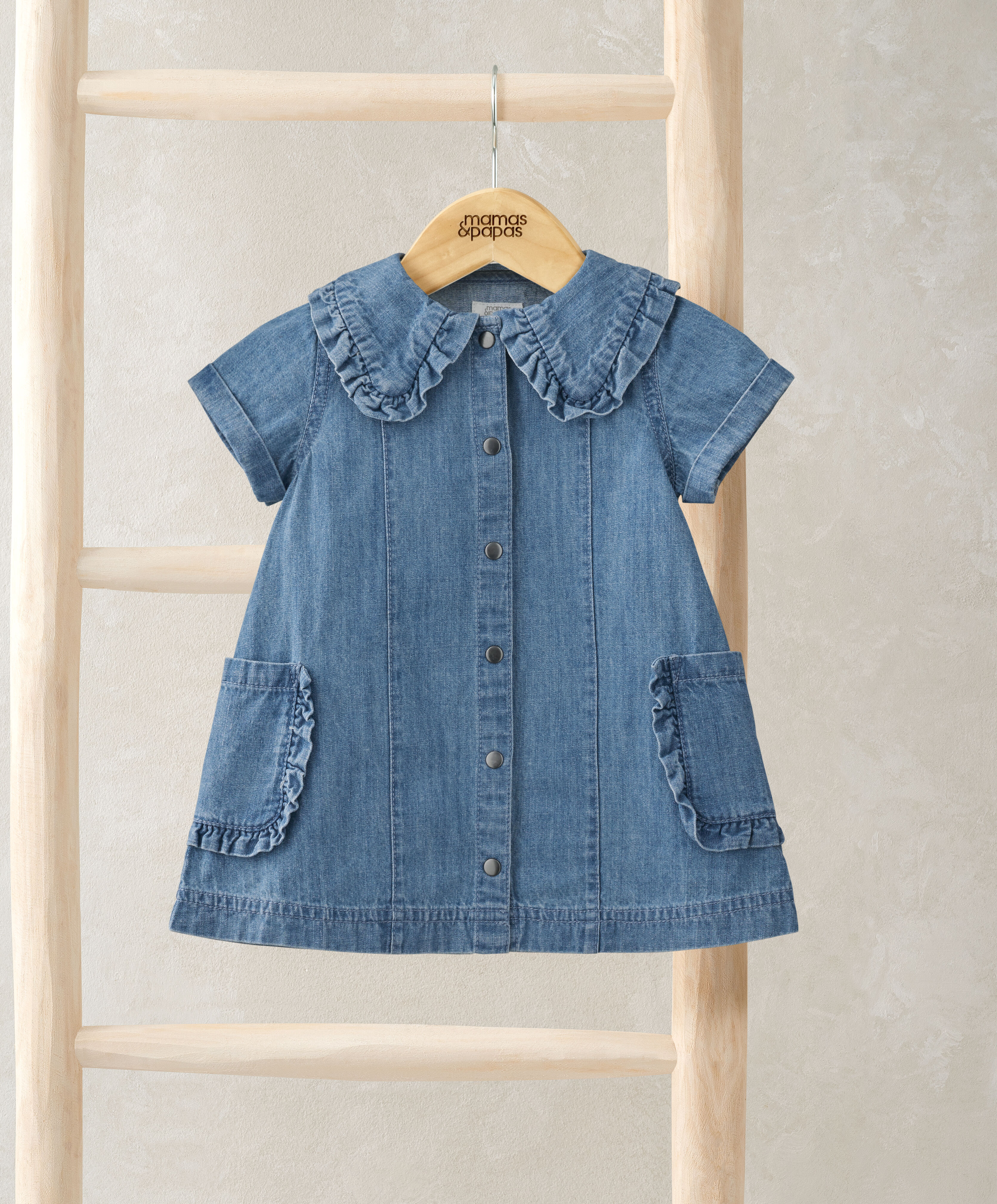 Denim Shirt Dress image number 1