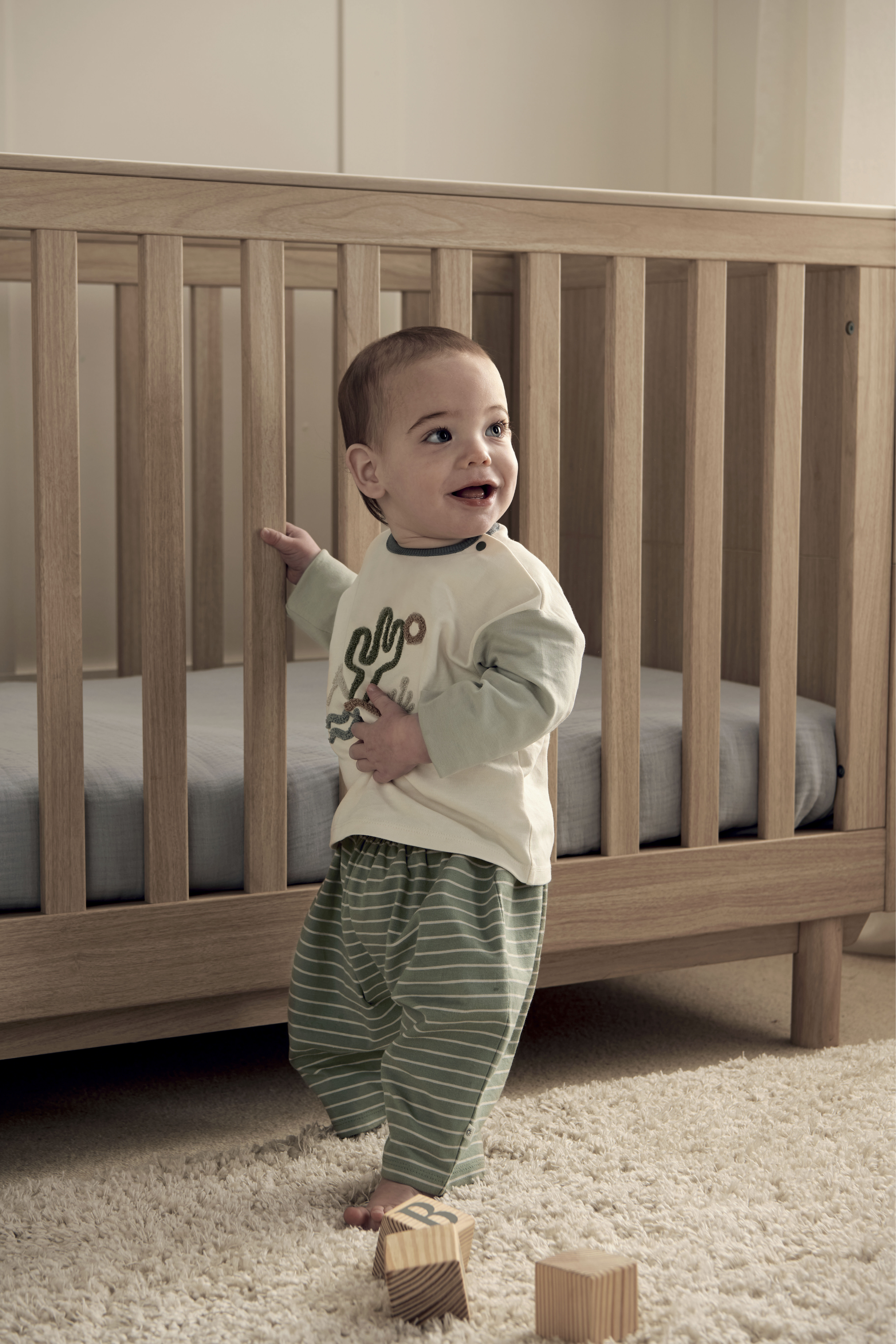 Sunshine T-Shirt & Stripped Trousers image number 1