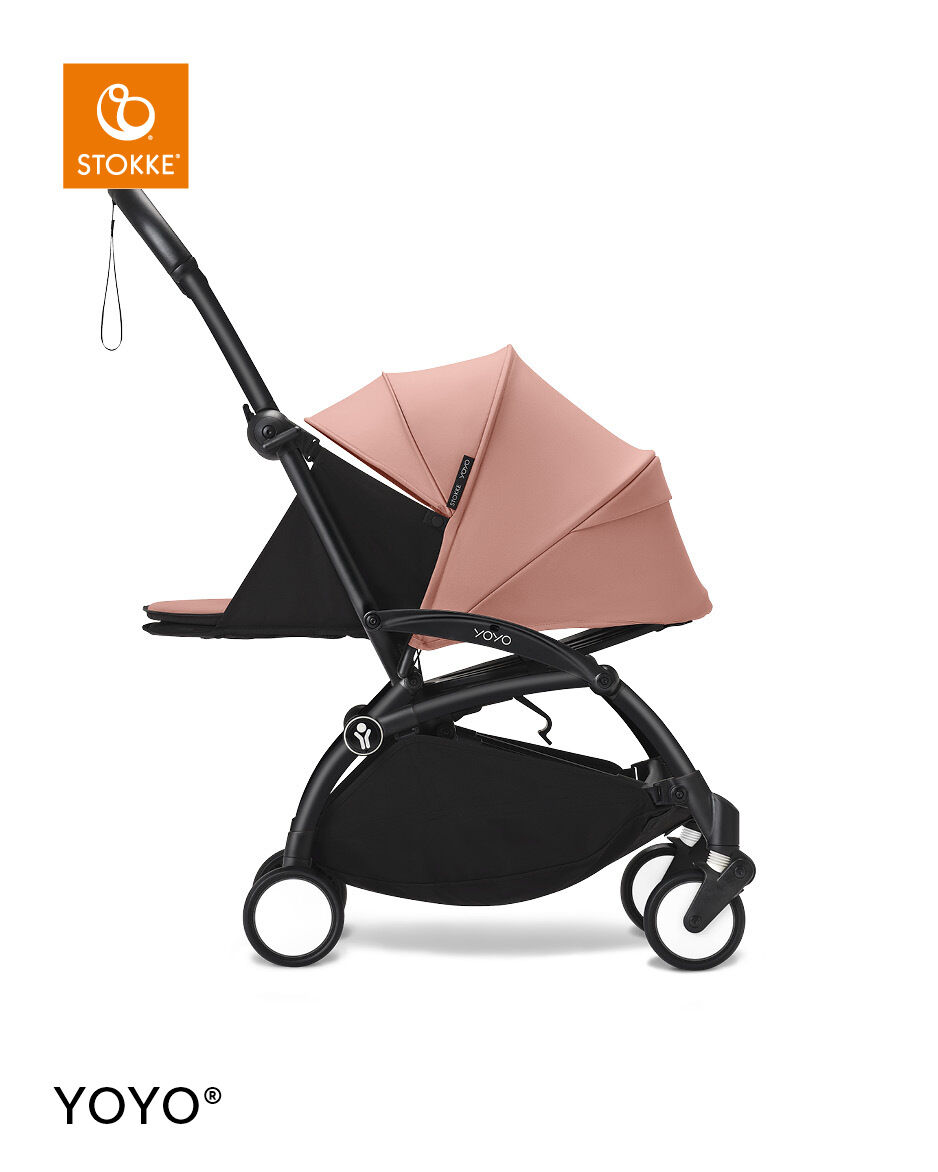 Stokke YOYO3 Black Frame with 0+ Newborn Pack Ginger image number 2