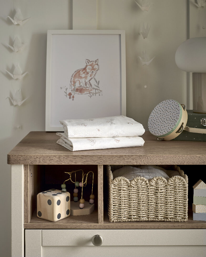 Welcome to the World Seedling Cotbed Fitted Sheets (2 pack) - Bunny/Fox image number 3