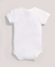 Bamboo Fabric Bodysuit White- New Born image number 2