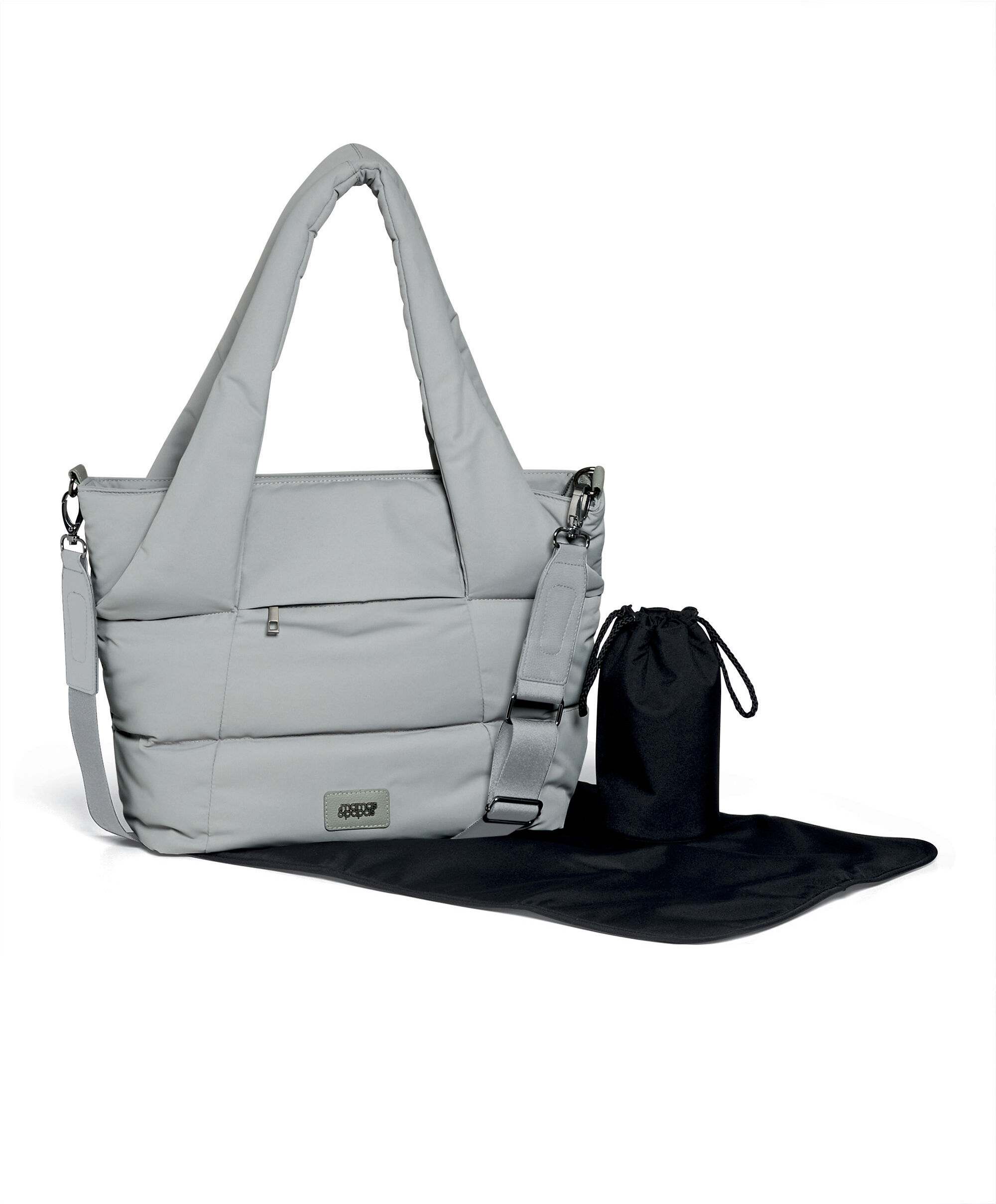 Quilted Tote Bag - Grey image number 2