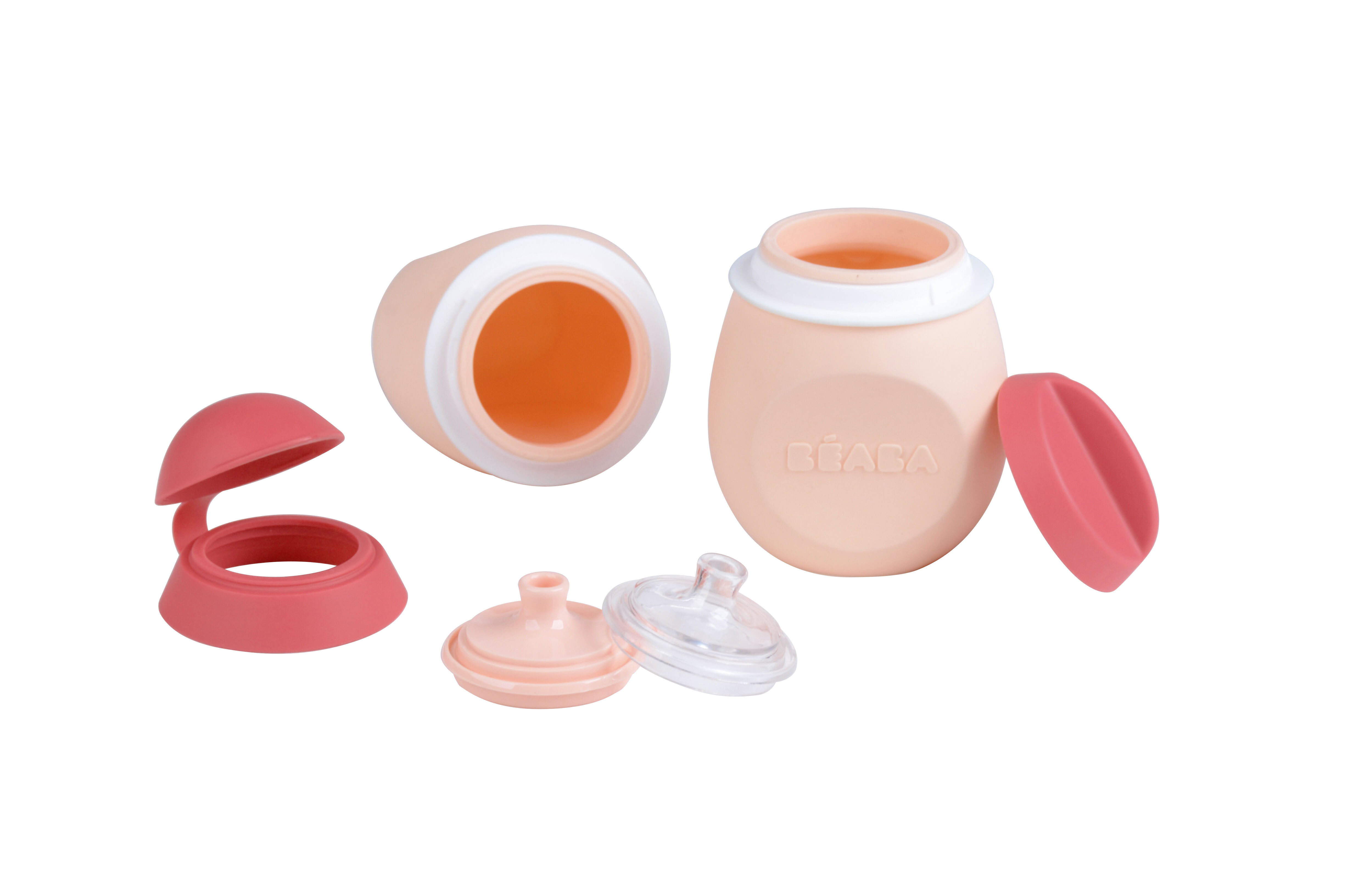 Beaba Set BabySqueez' 2-in-1 & Squeez'Portion Pink image number 5