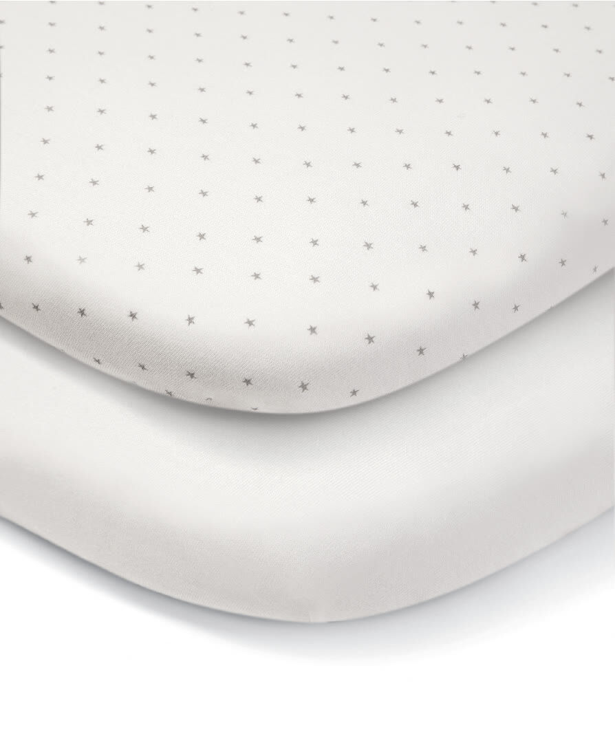 Lua Bedside Crib Sheets (2 Pack) - Star image number 2