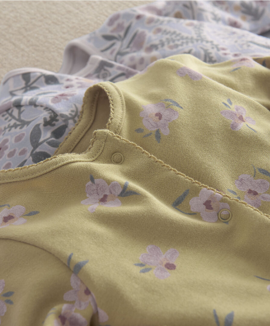 3pk Creative Floral Sleepsuits image number 3