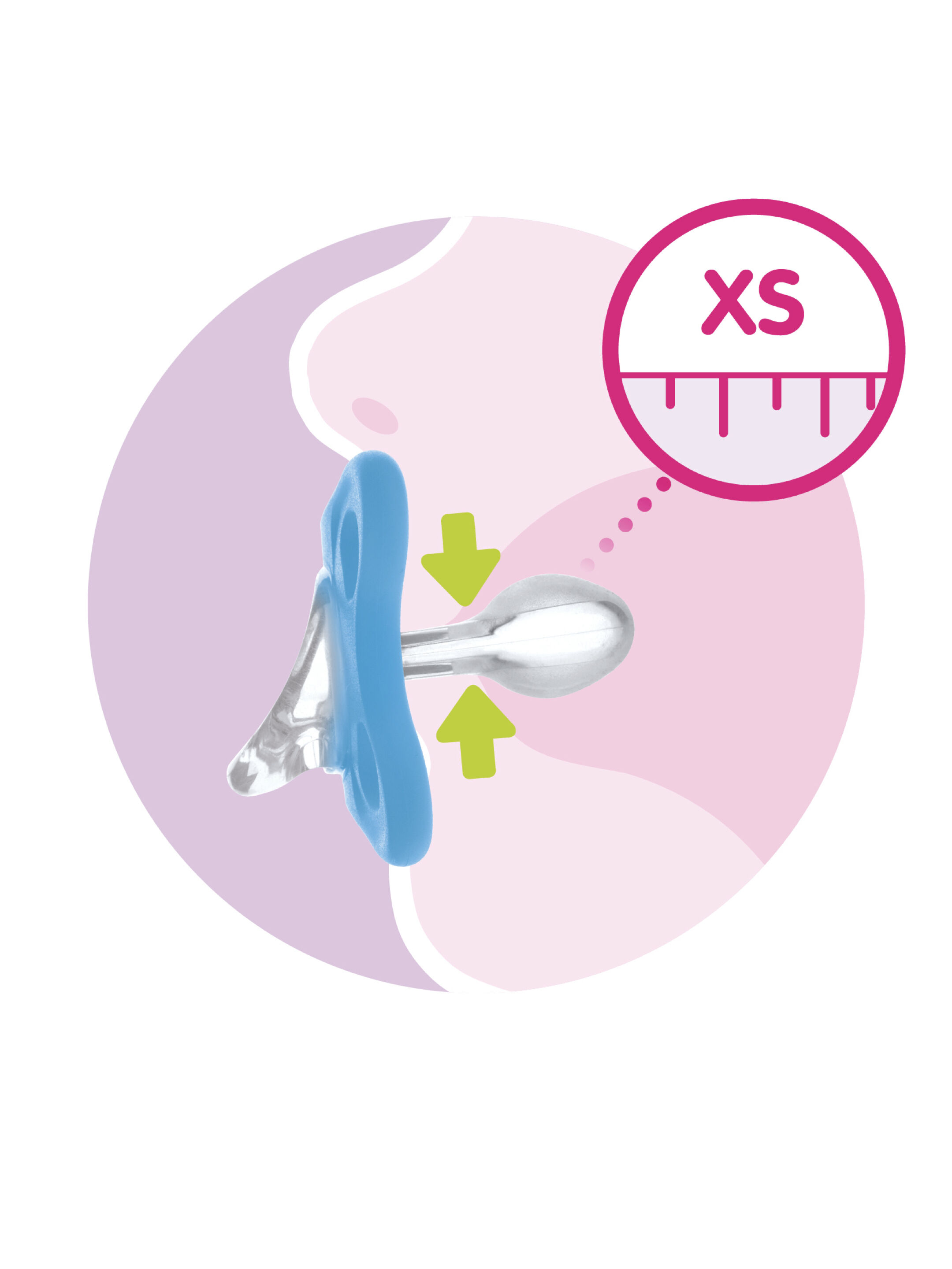 Mam Baby Comfort Silicone Pacifier - 0-3 M |Pink & Beige - Pack of 2 image number 4