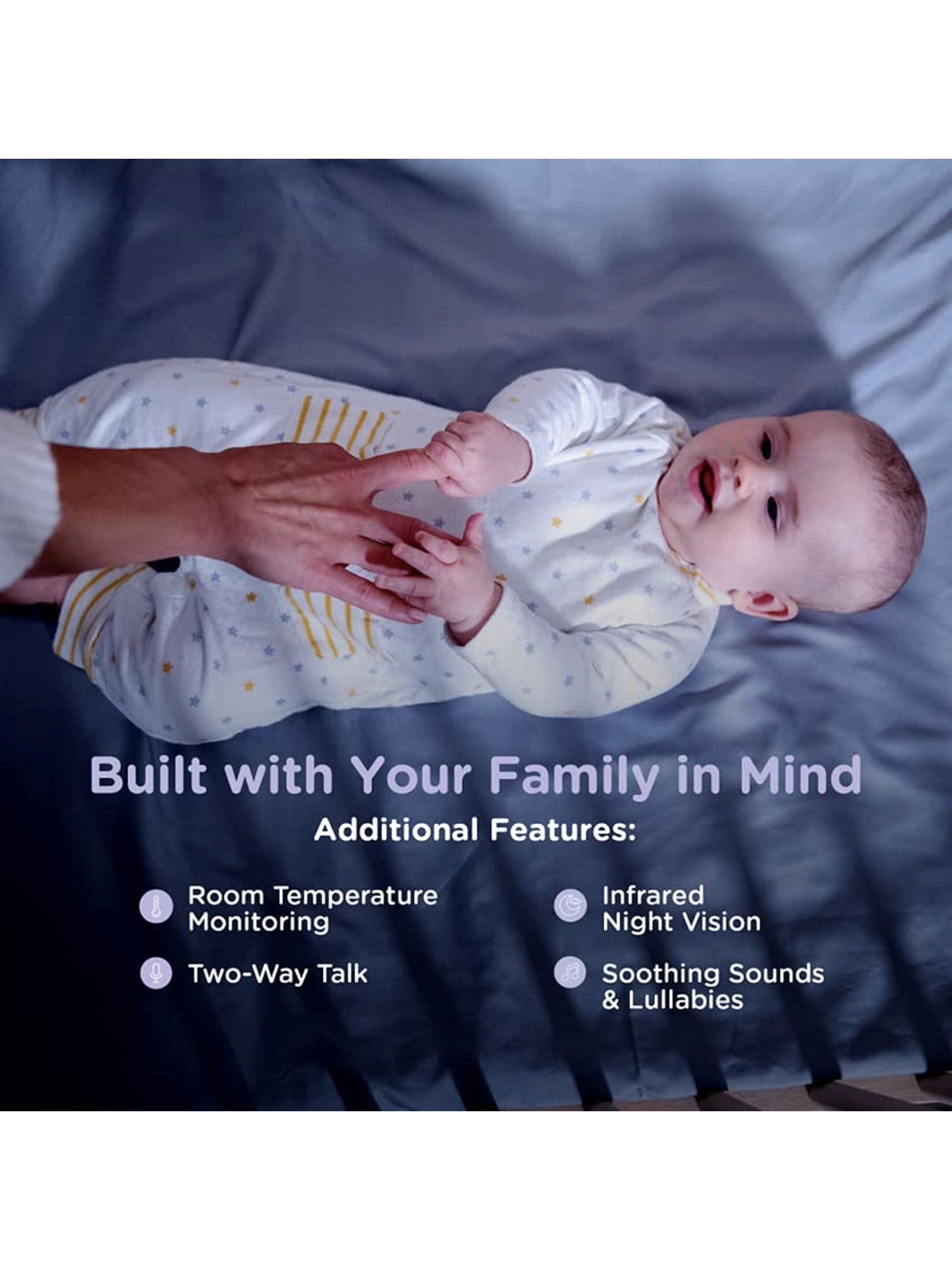 Hubble Smart HD Baby Monitor with Night Light image number 4