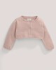 Pointelle Detail Knit Cropped Cardigan Pink- 12-18 months image number 2