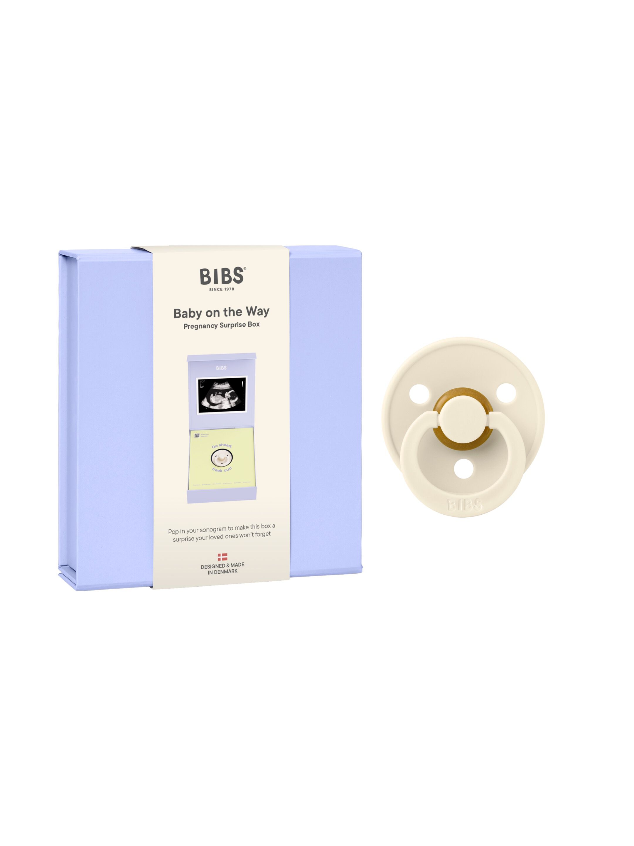 BIBS Gift Set Baby On The Way Latex Size 1 Ivory image number 1