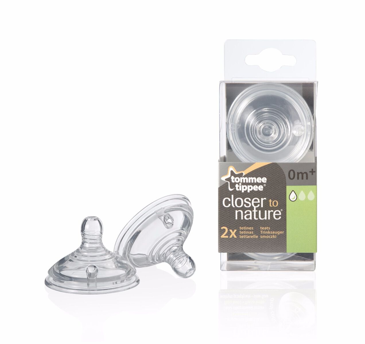 Buy Tommee Tippee Closer to Nature Easi-Vent™ Slow Flow Teats (2