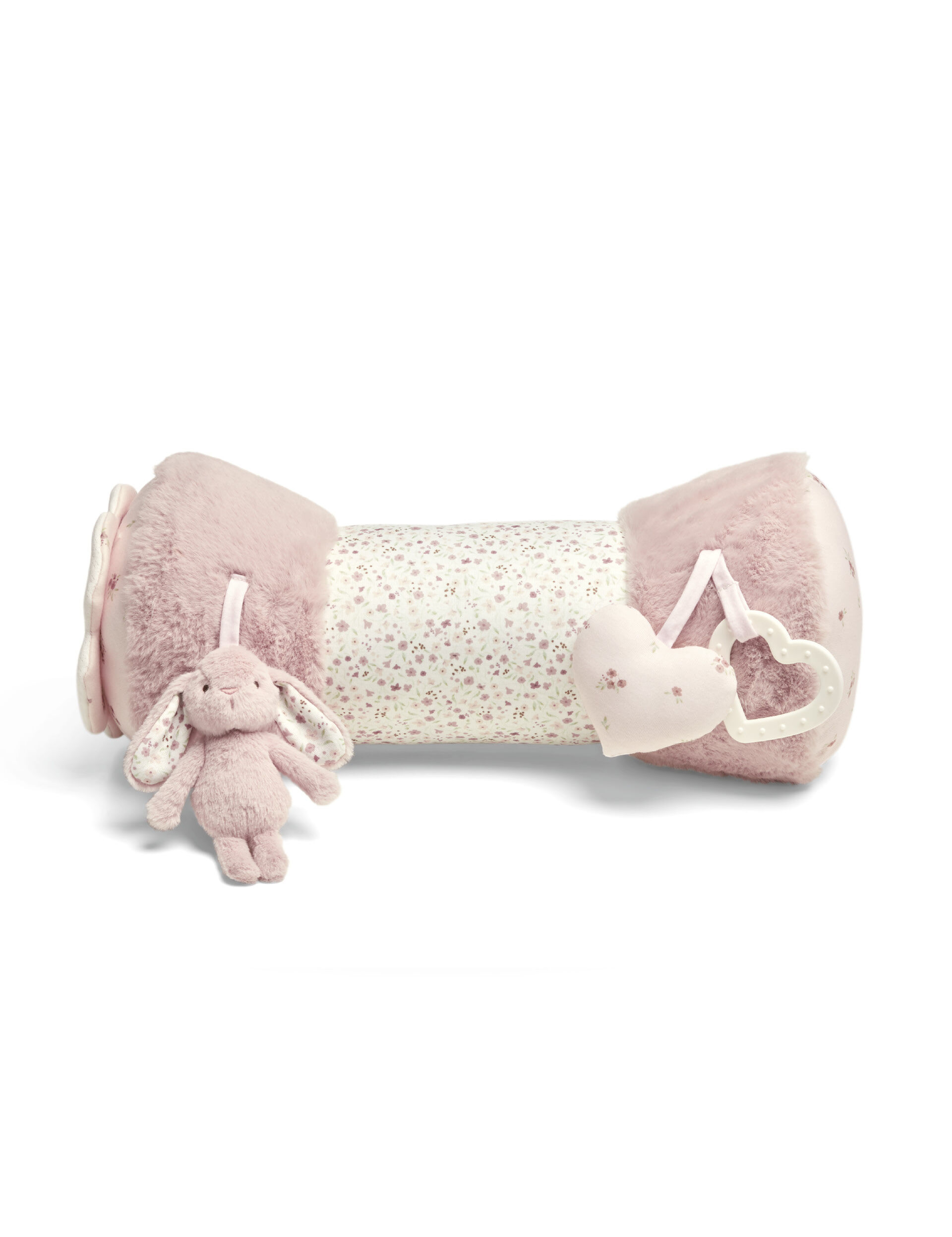Welcome to the World Bunny Tummy Time Roll - Pink image number 2