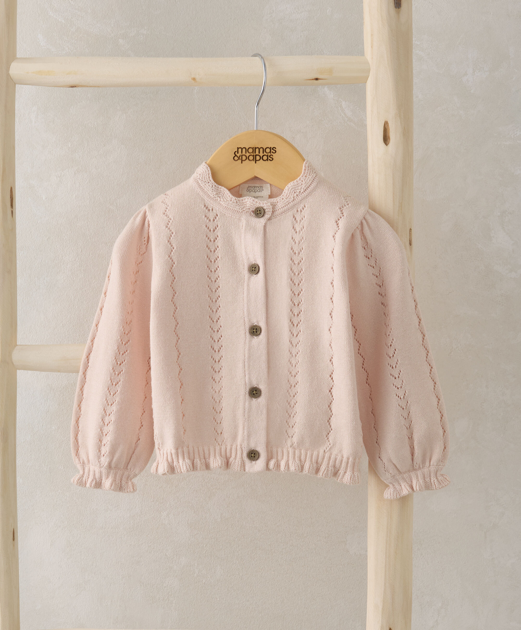 Knitted Cardigan - Pink image number 1