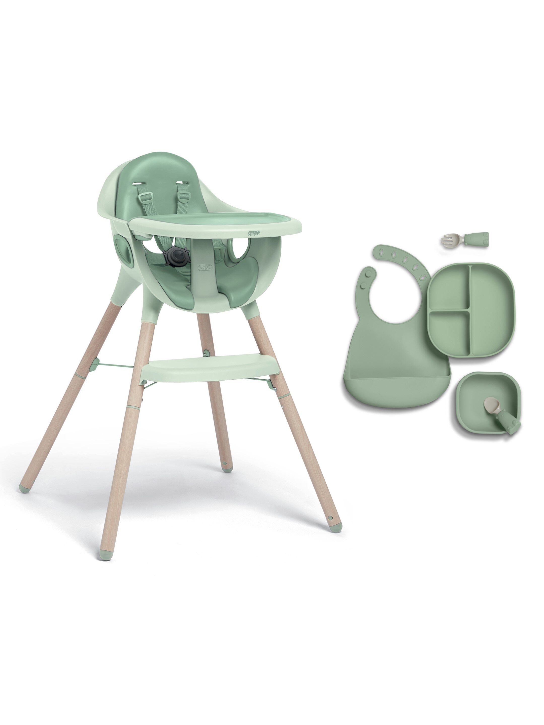 Juice High Chair with meal kits- Eucalyptus image number 1