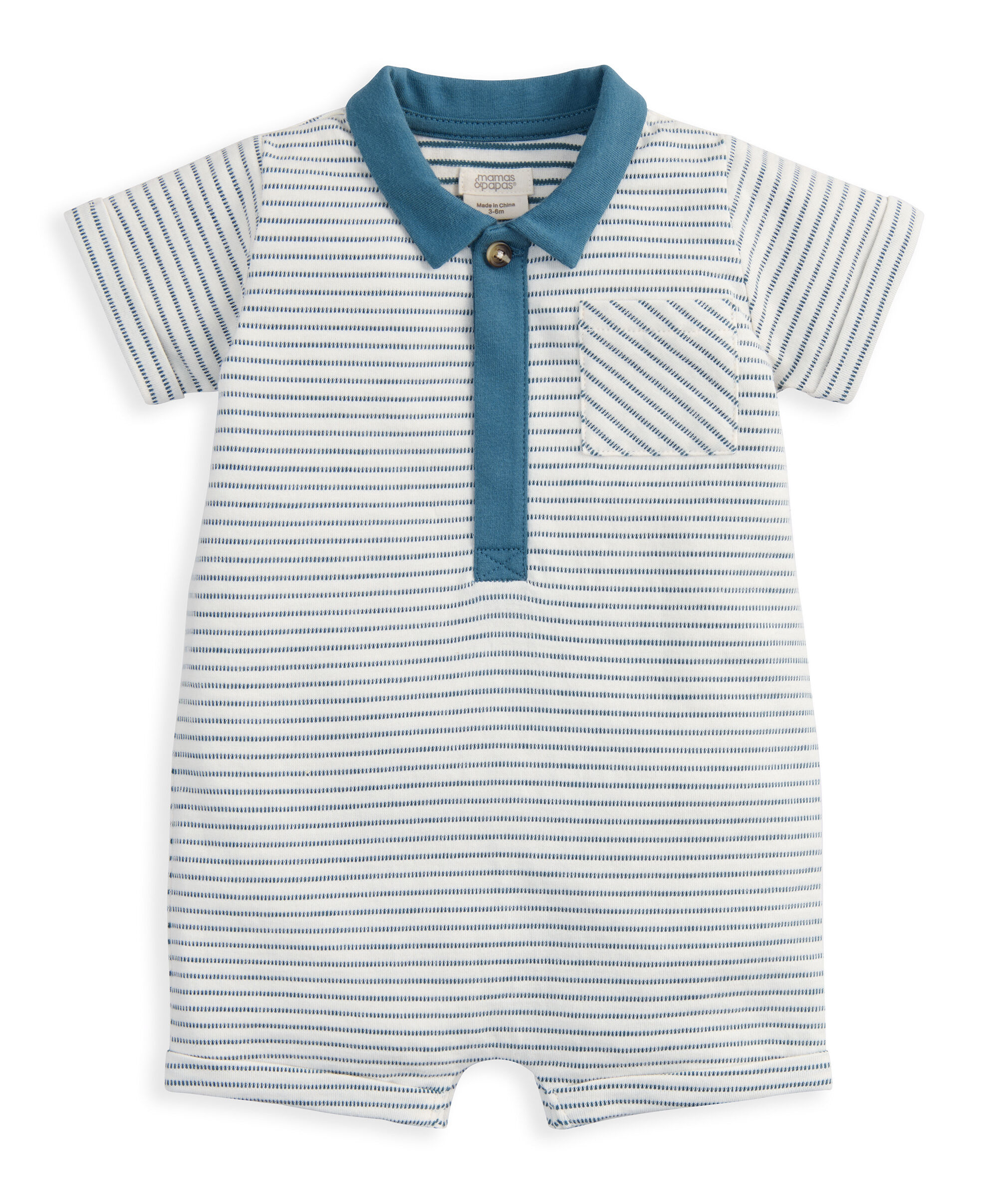 Stripe Polo Romper image number 2