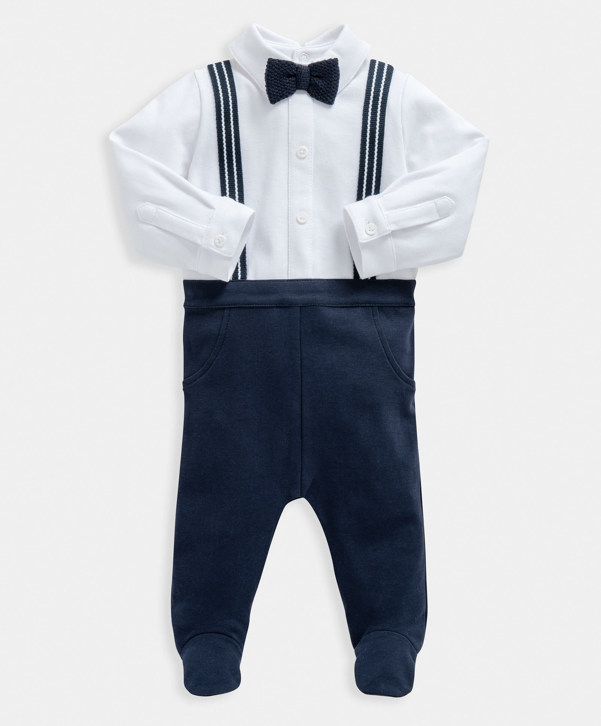 Navy Mock Brace All In One image number 1