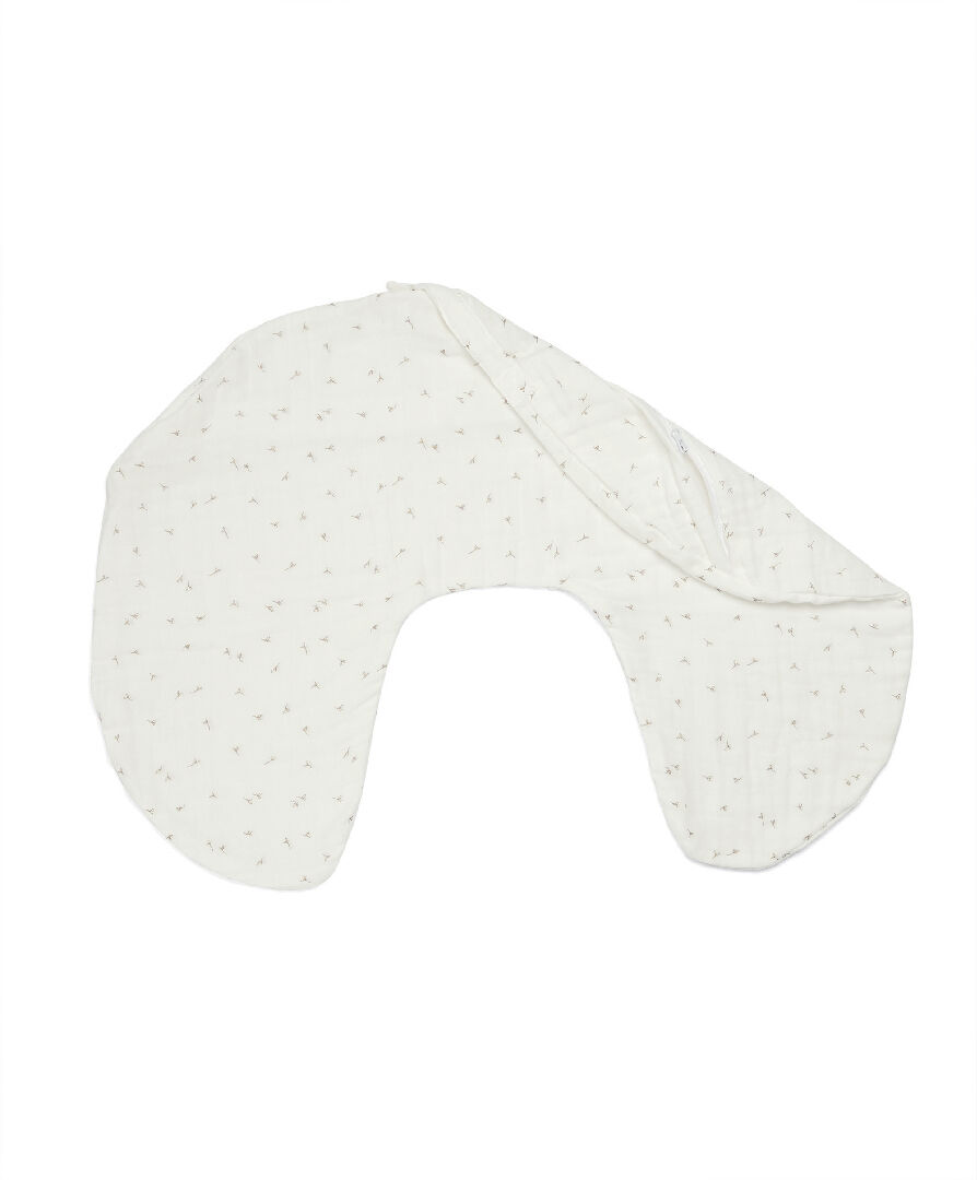 Pregnancy and Nursing Pillow Cover - Natural/Seed Print image number 1