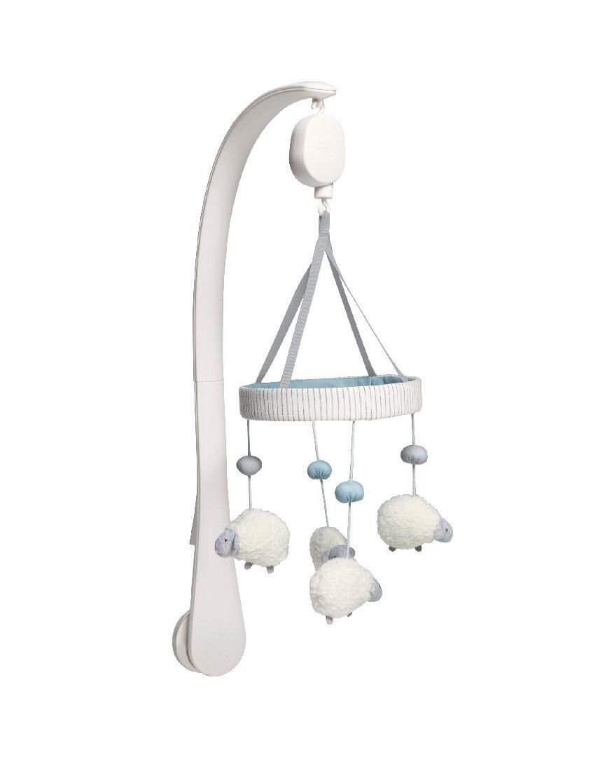 Welcome to the World Sheep Musical Mobile - Blue &amp; White image number 1