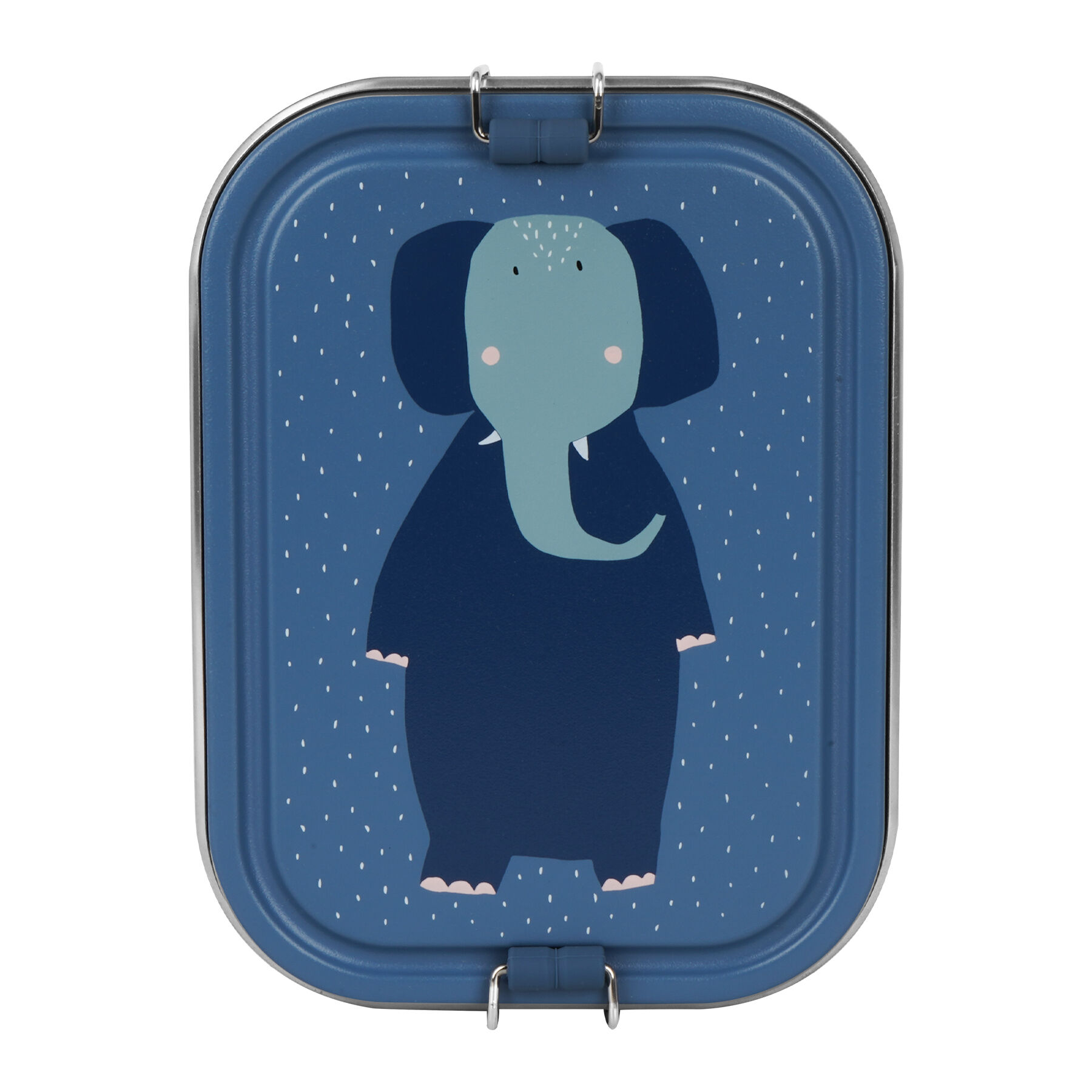 Trixie Lunch Box Large Mrs. Elephant Stainless Steel - Blue image number 2