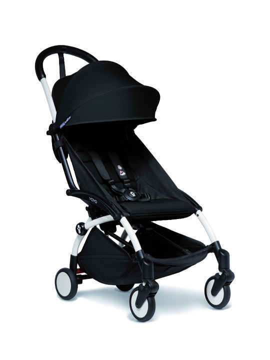 YOYO2 Stroller White Frame with Black 6+ Color Pack image number 1